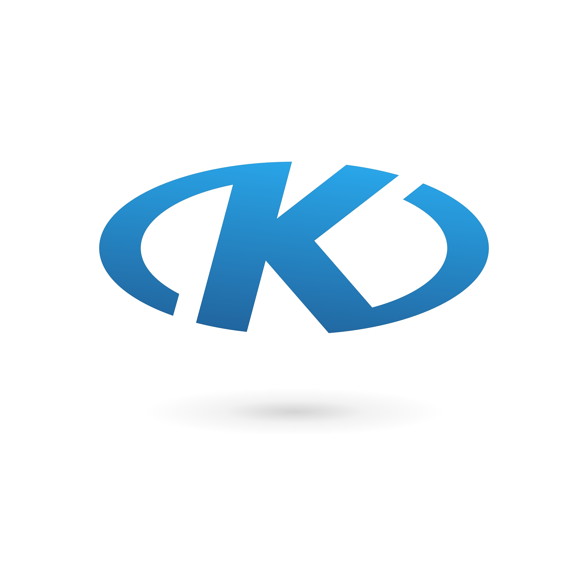 letter k logo icon design template elements
