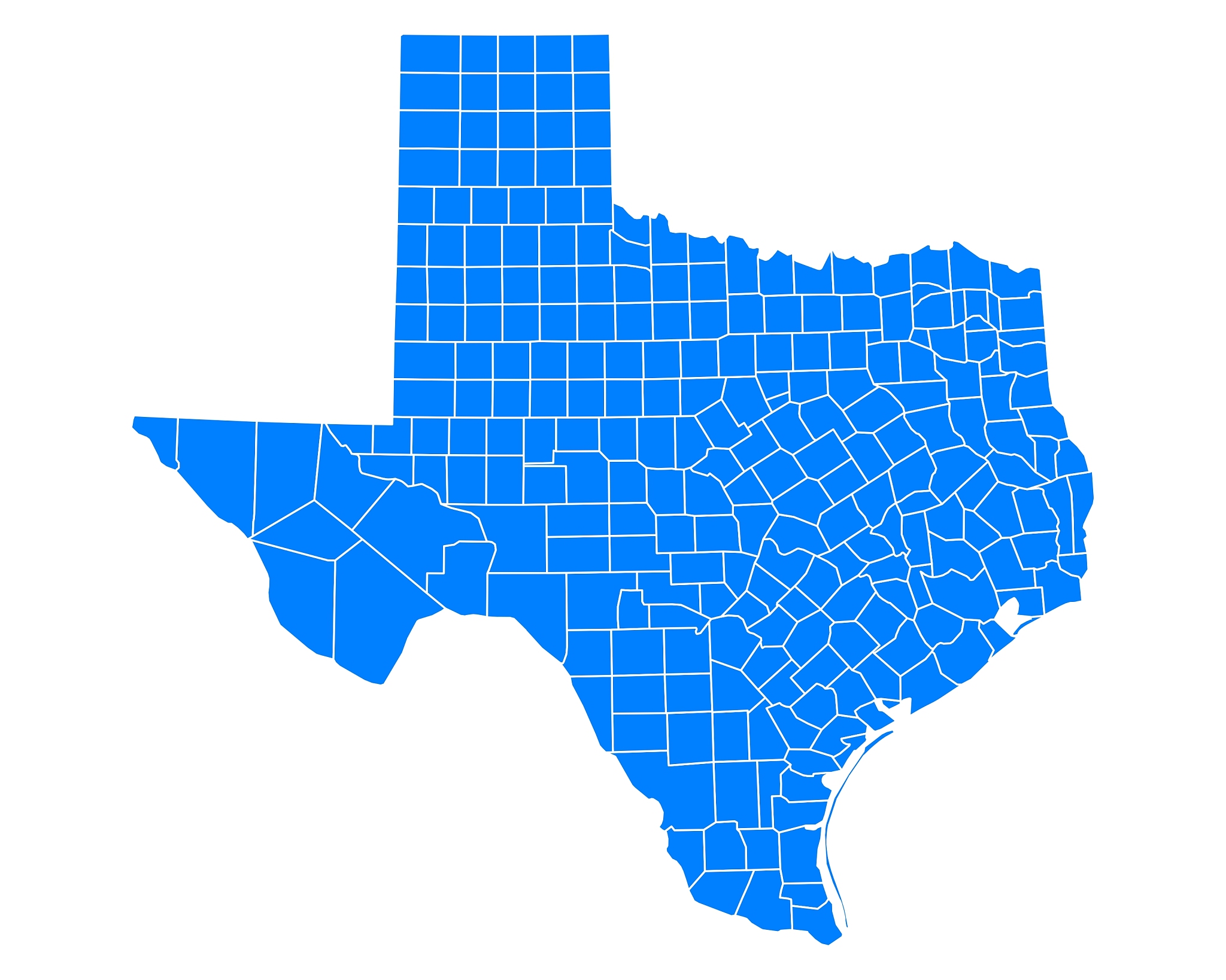 map of texas
