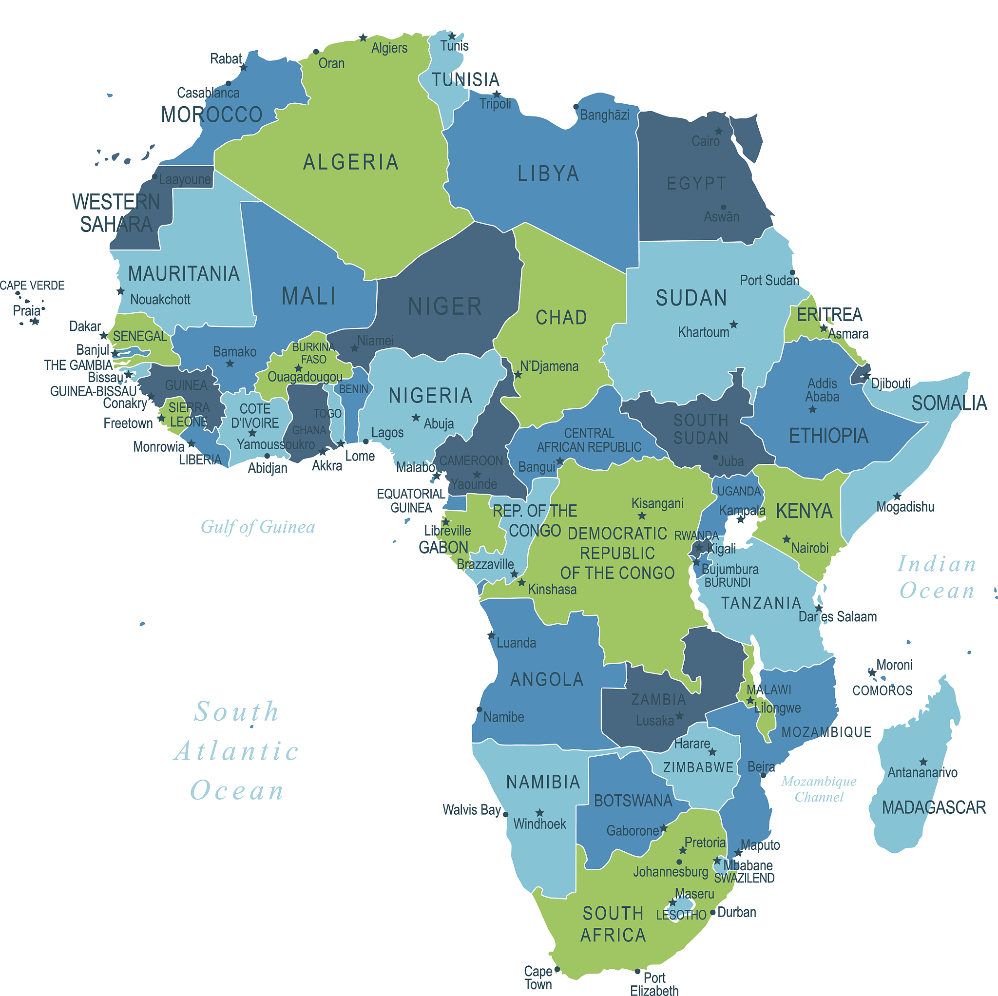 map of africa