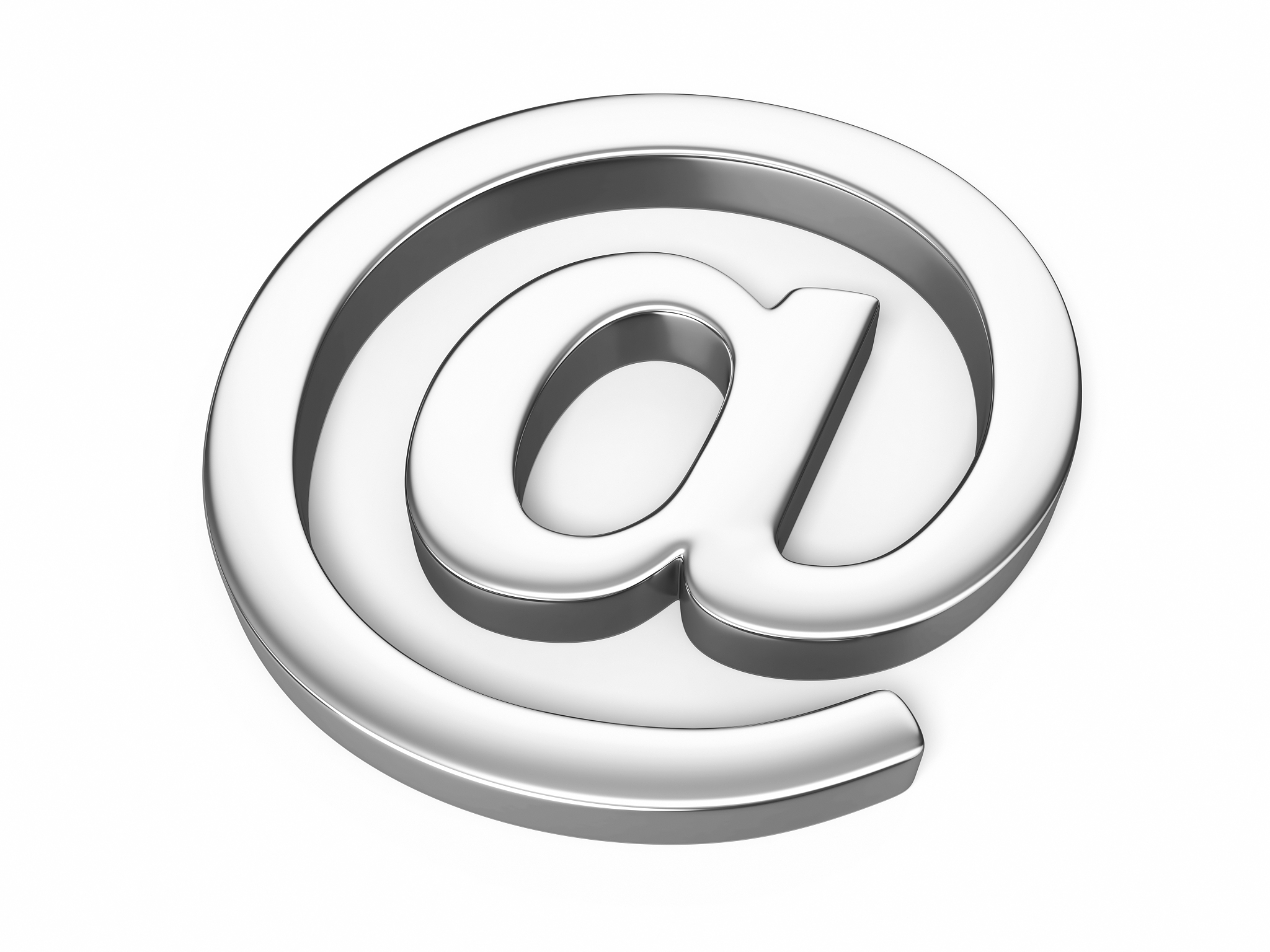 e-mail sign silver