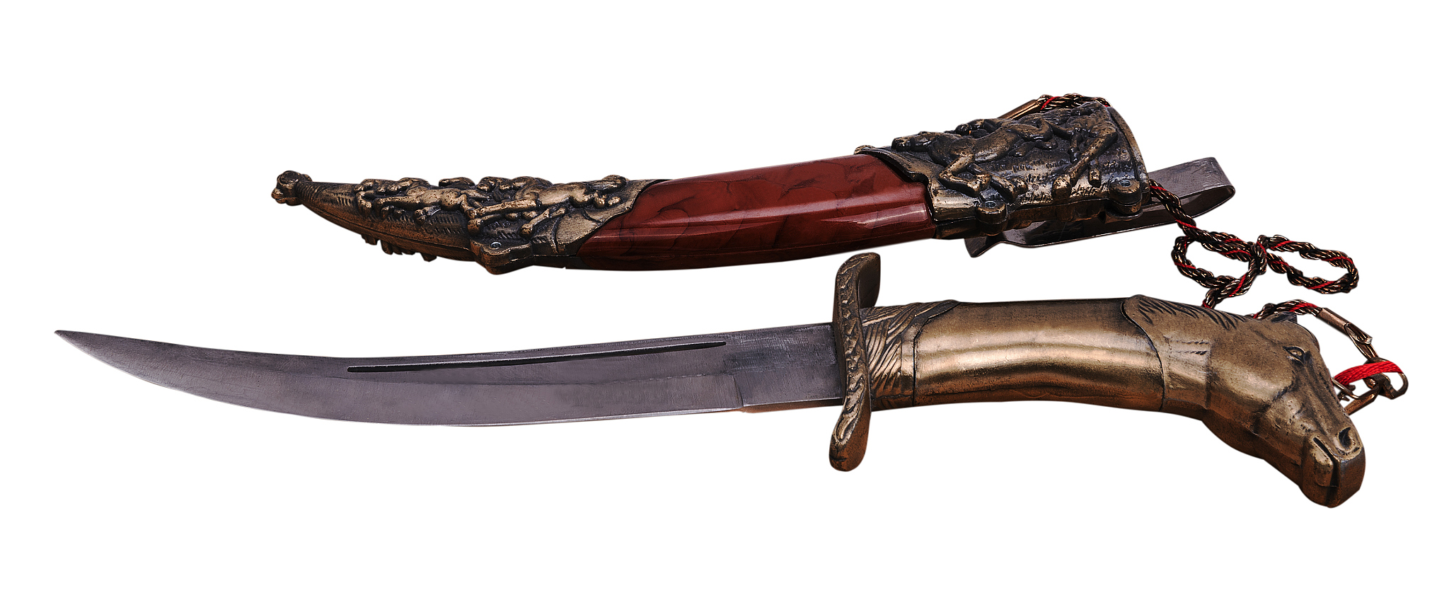 bronze knife open