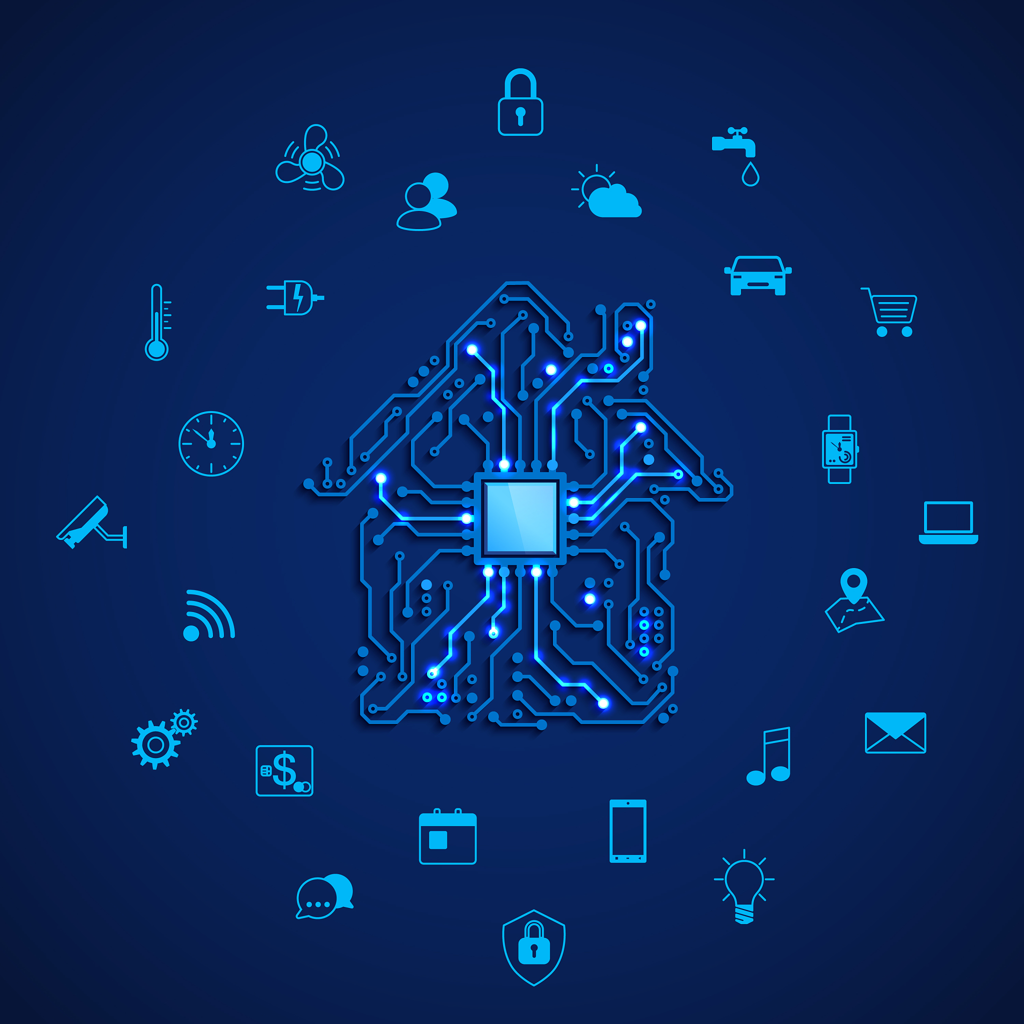 smart house or iot concept remote control smart