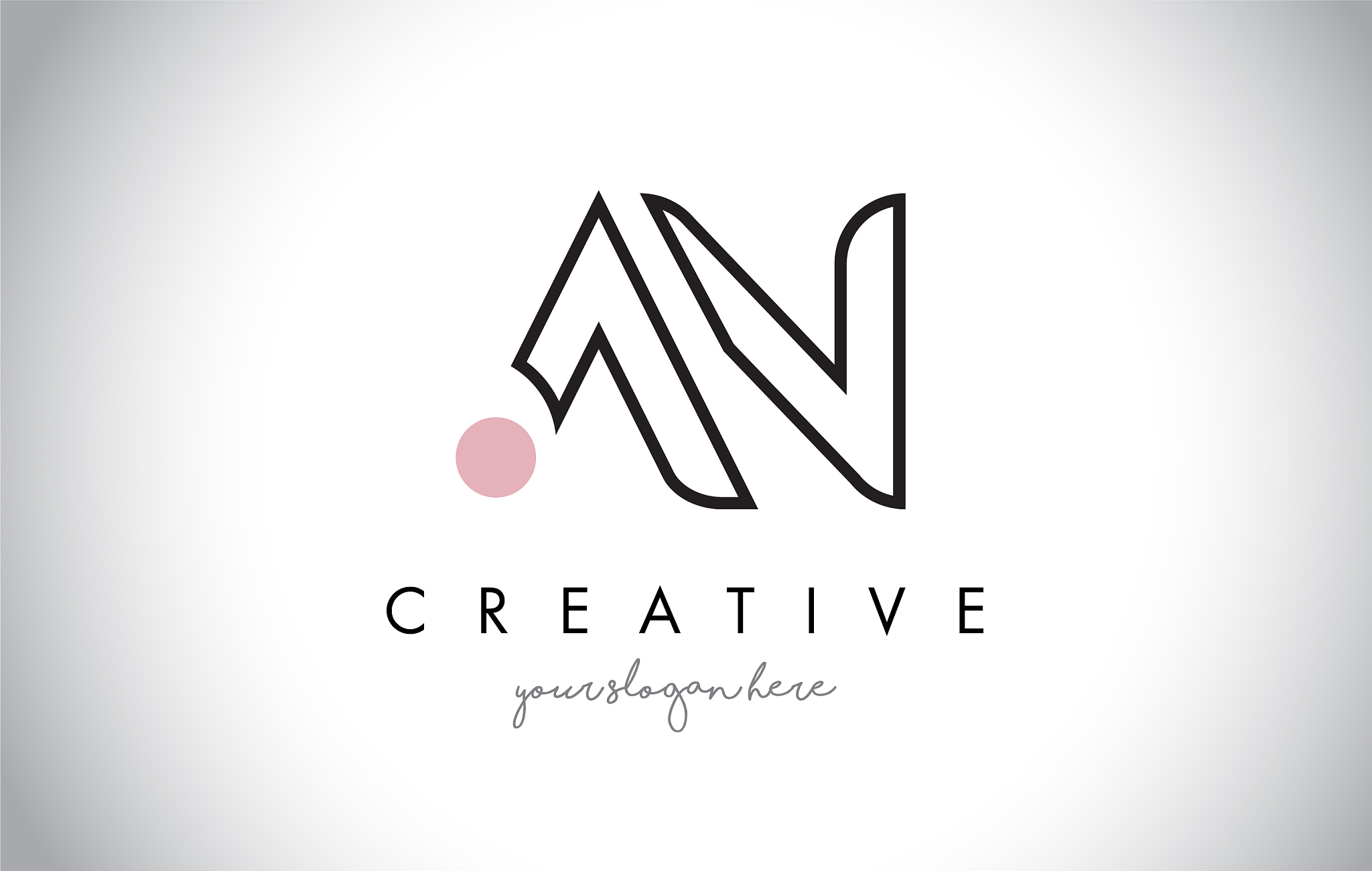 an letter logo design with creative modern trendy