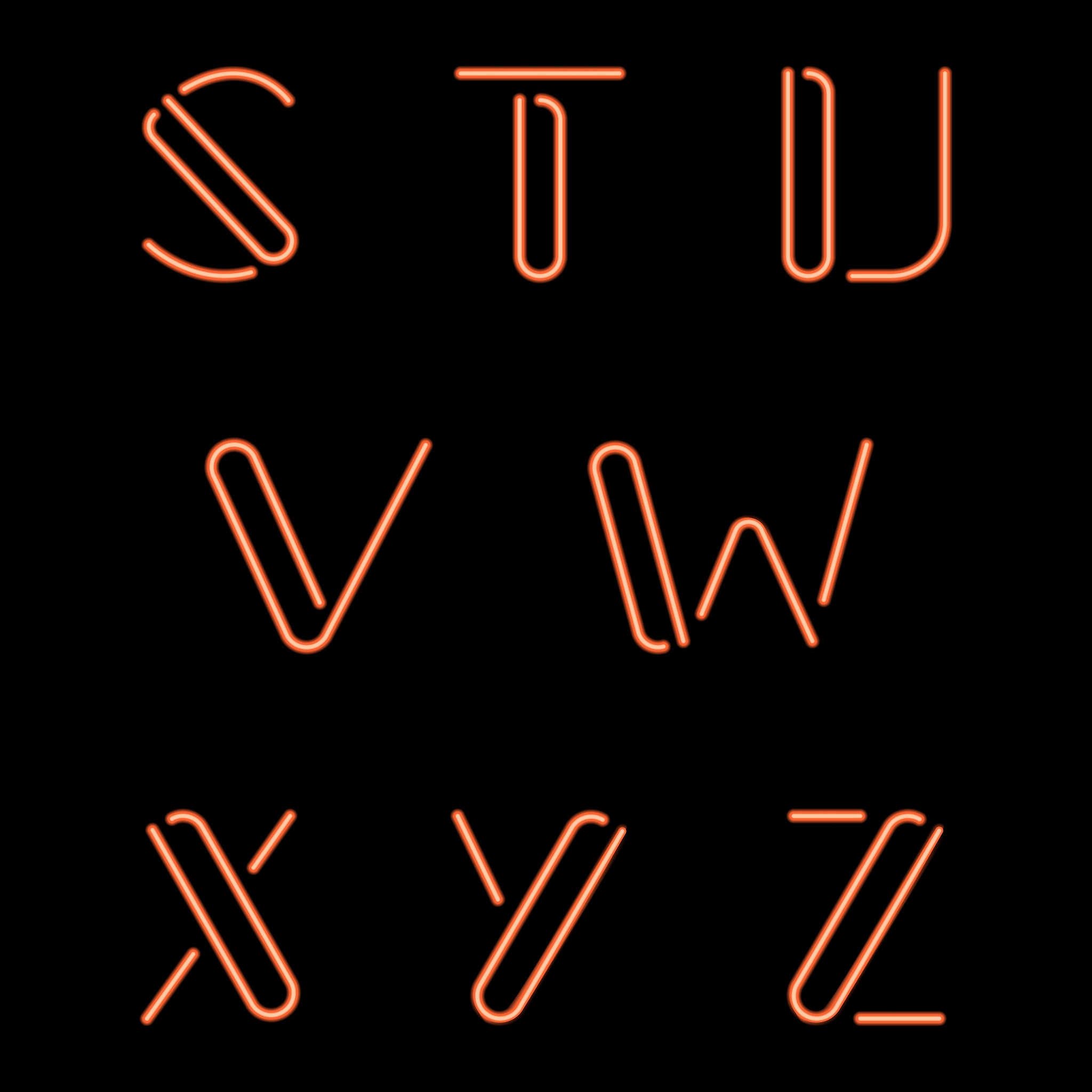 neon letters