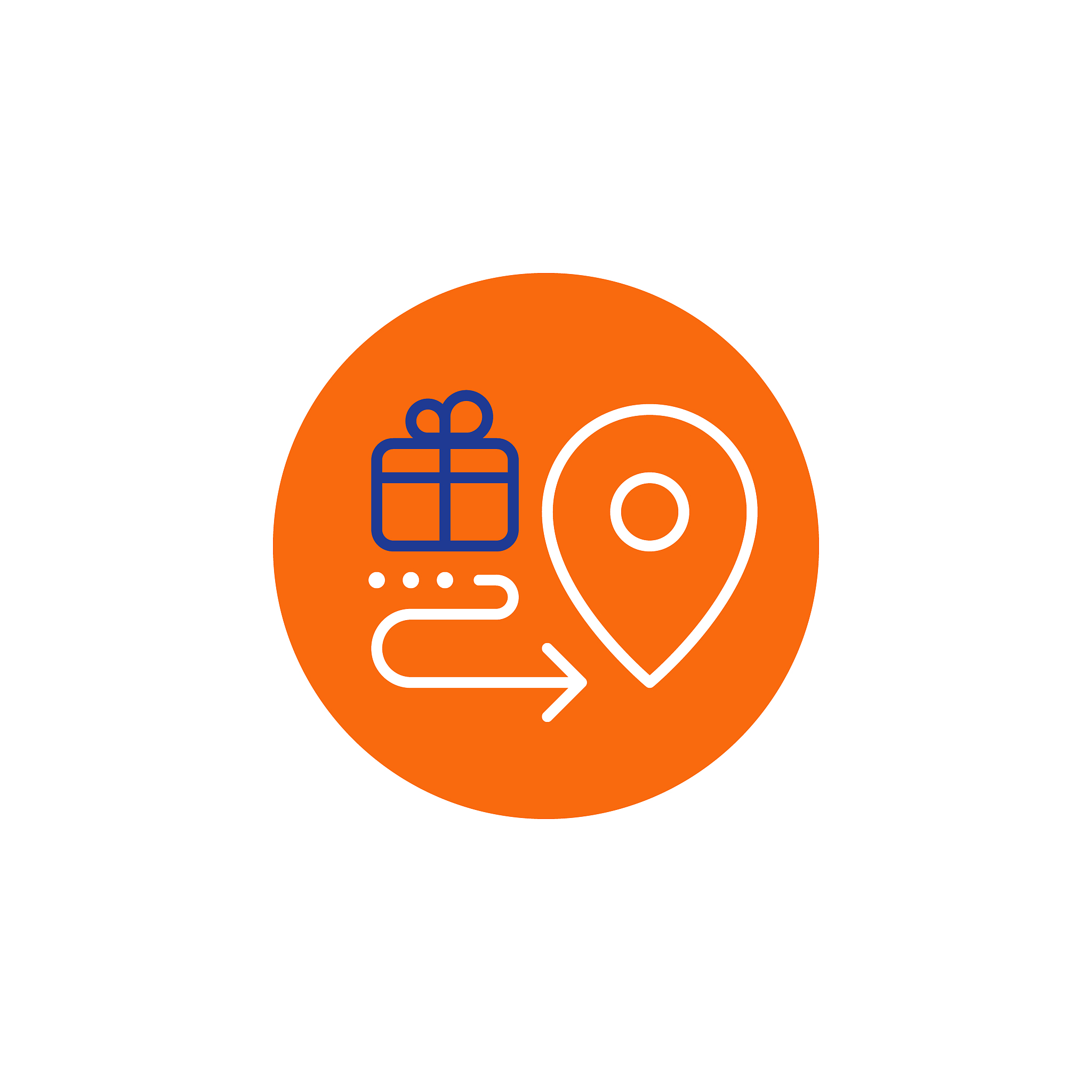 delivery icon, order shipping, distribution services, relocation