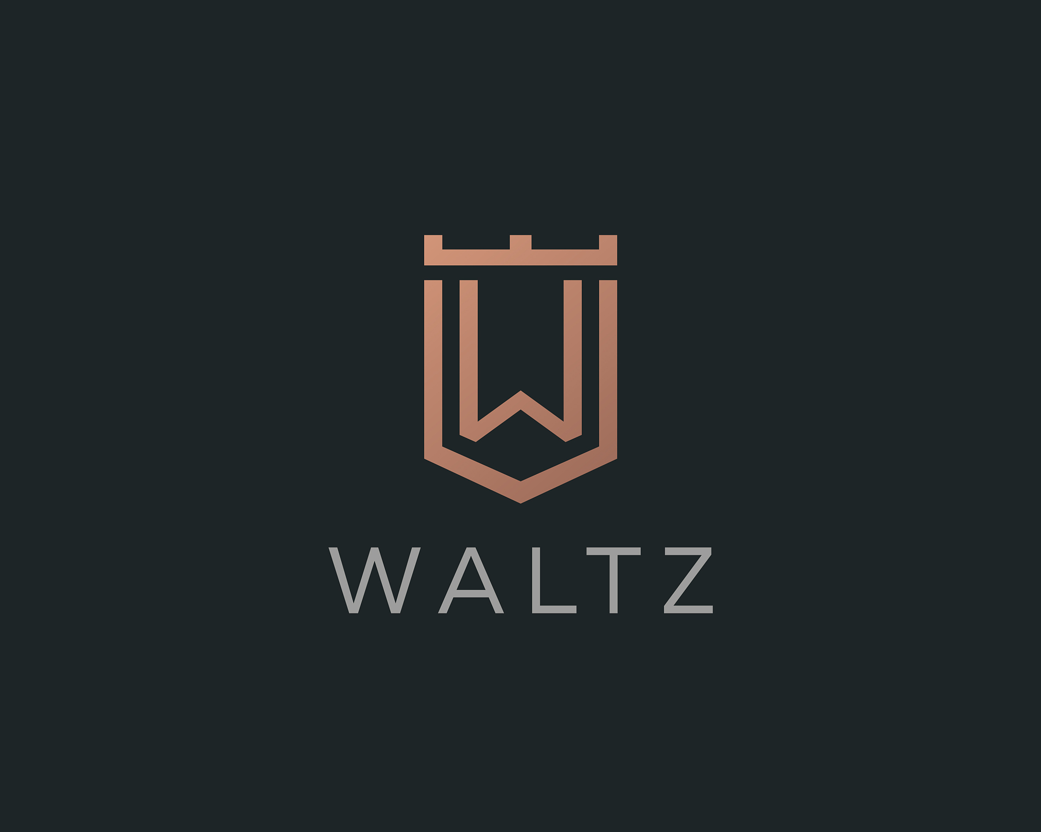 premium monogram letter w initials logotype
