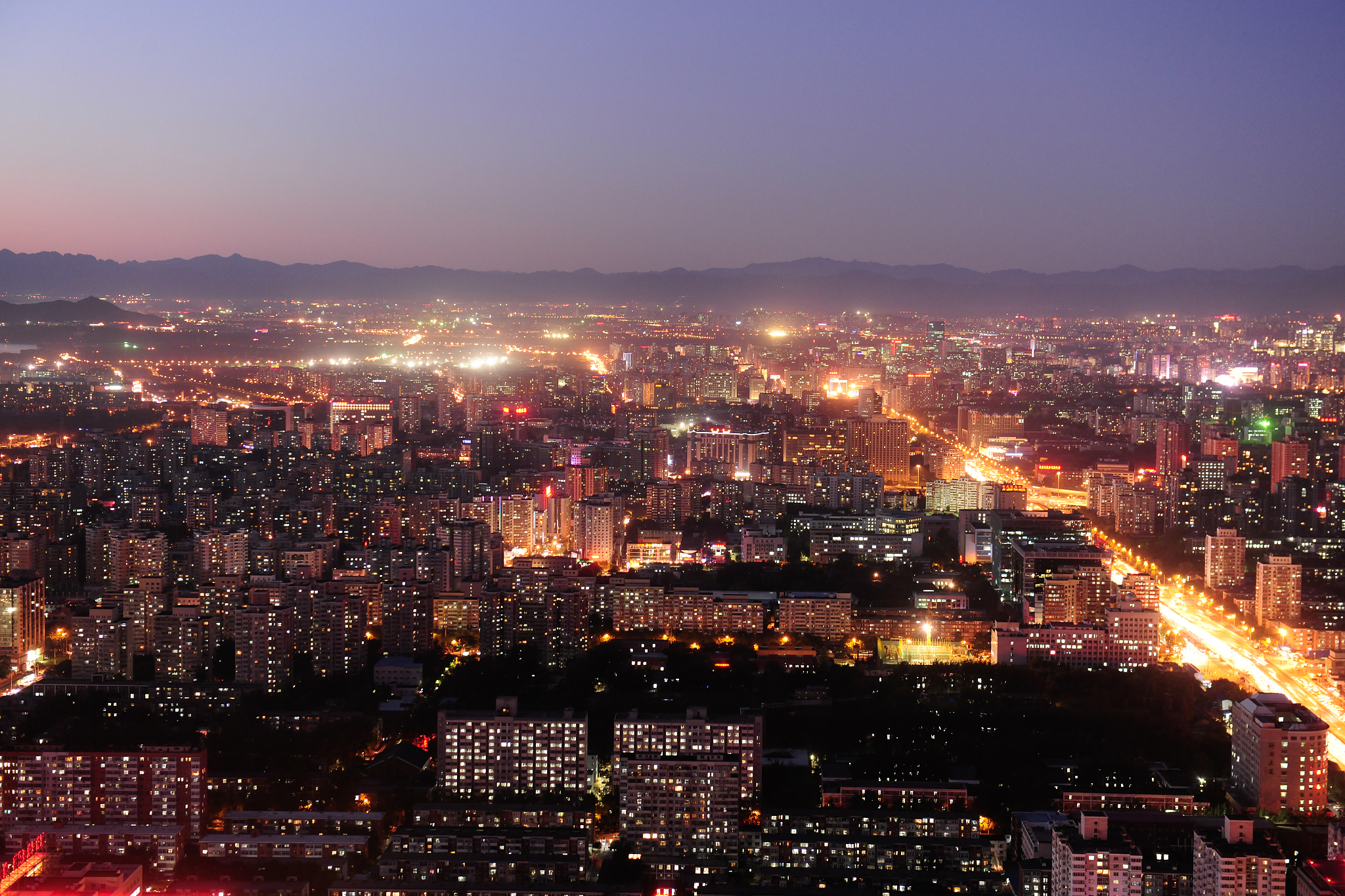 北京城市夜景