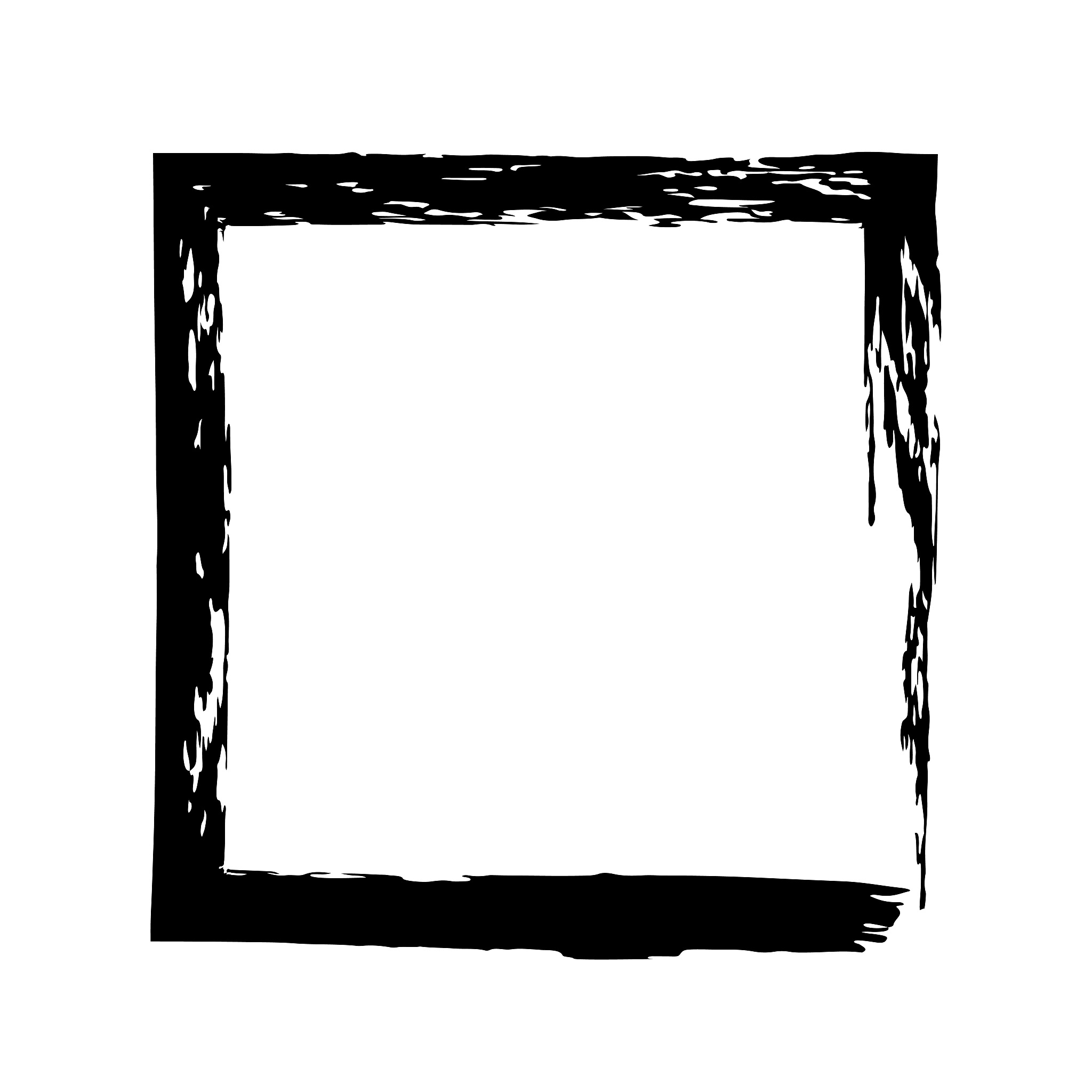 frame square ink grunge background