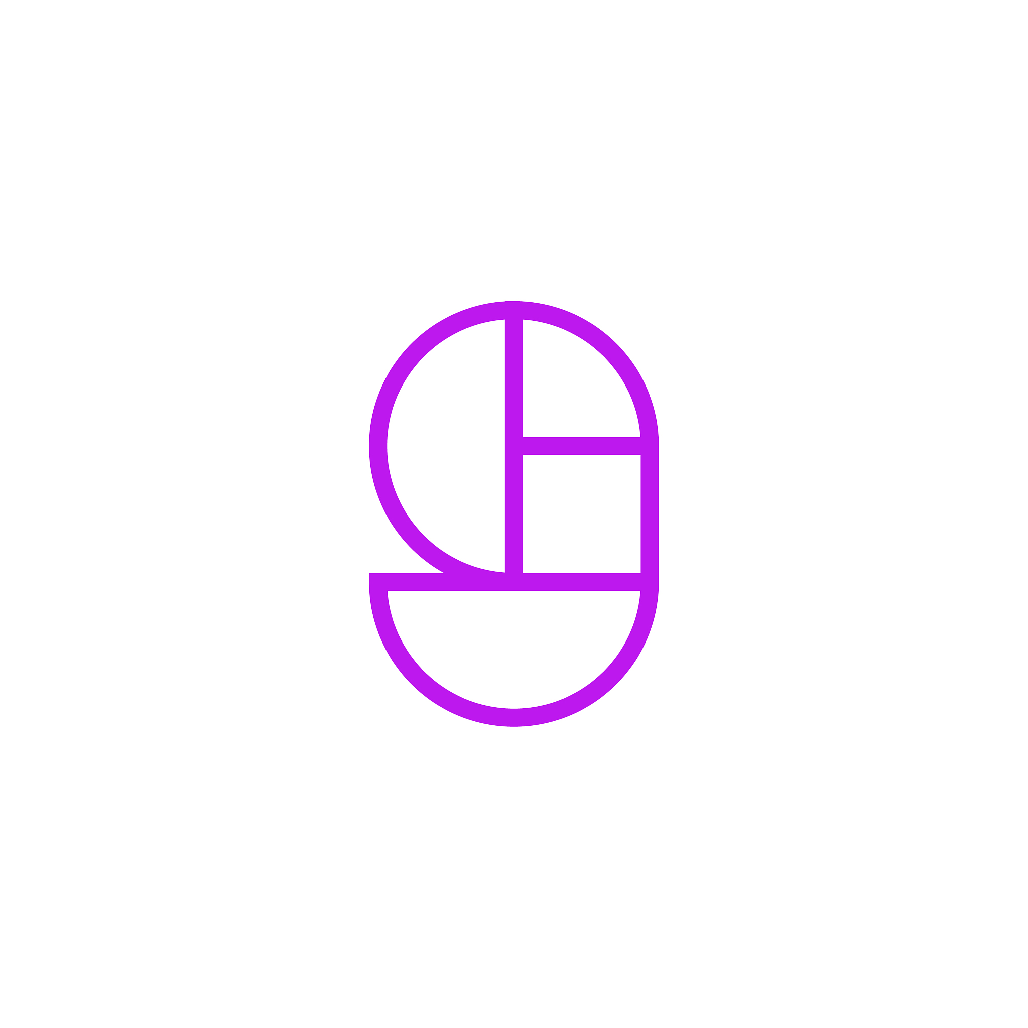 logo letter pink line g