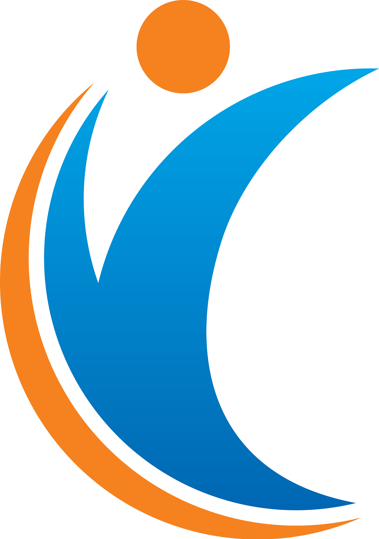 abstract people sport logo