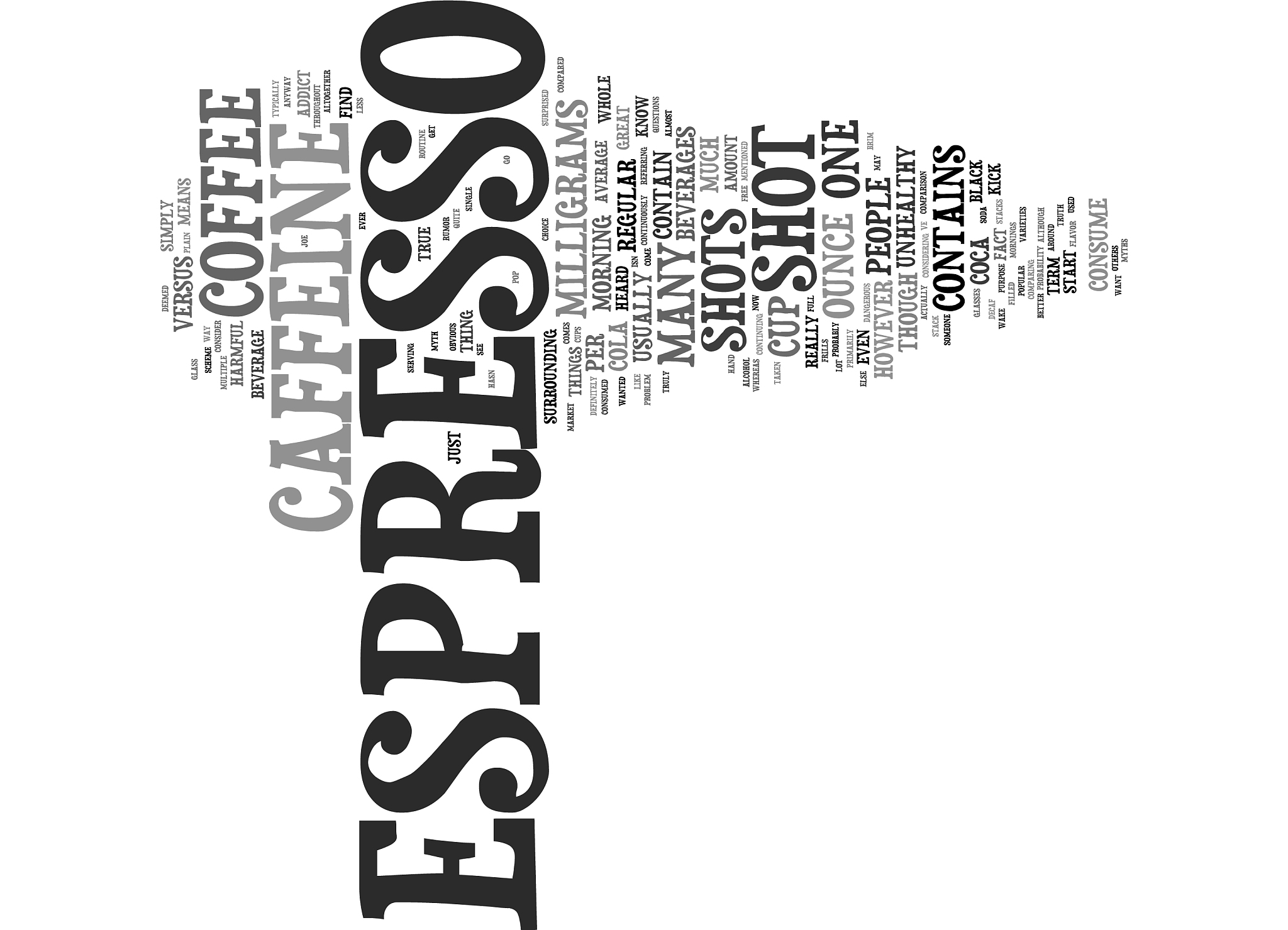 the caffeine in espresso vs drip coffee text
