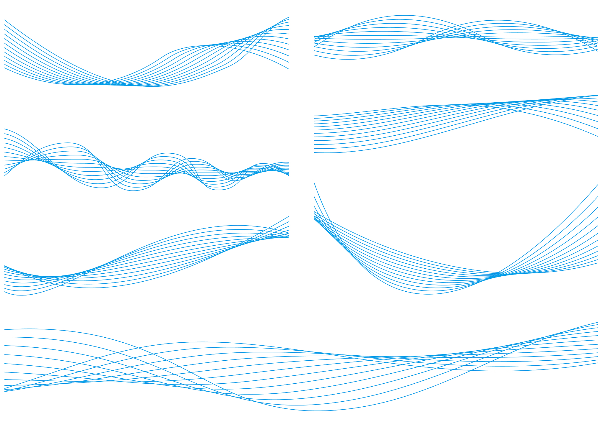 line material of wave image