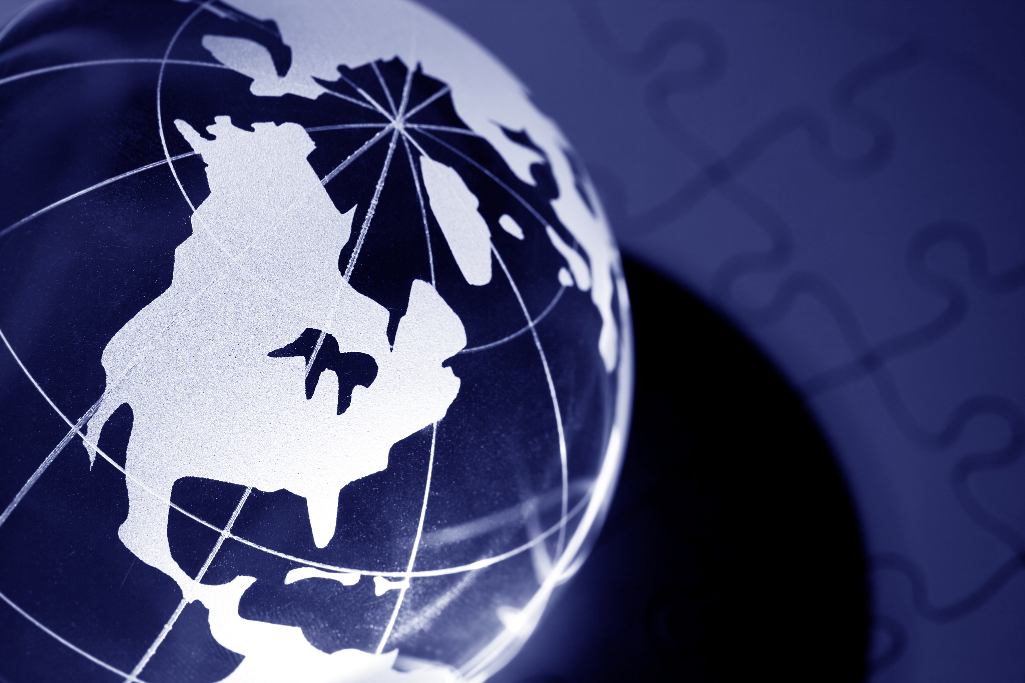 globe and puzzle