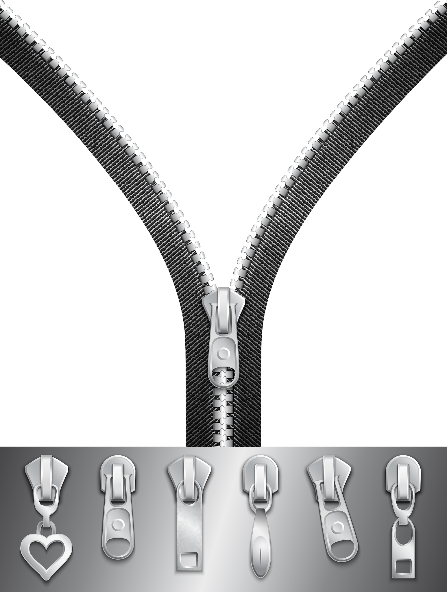 open zipper