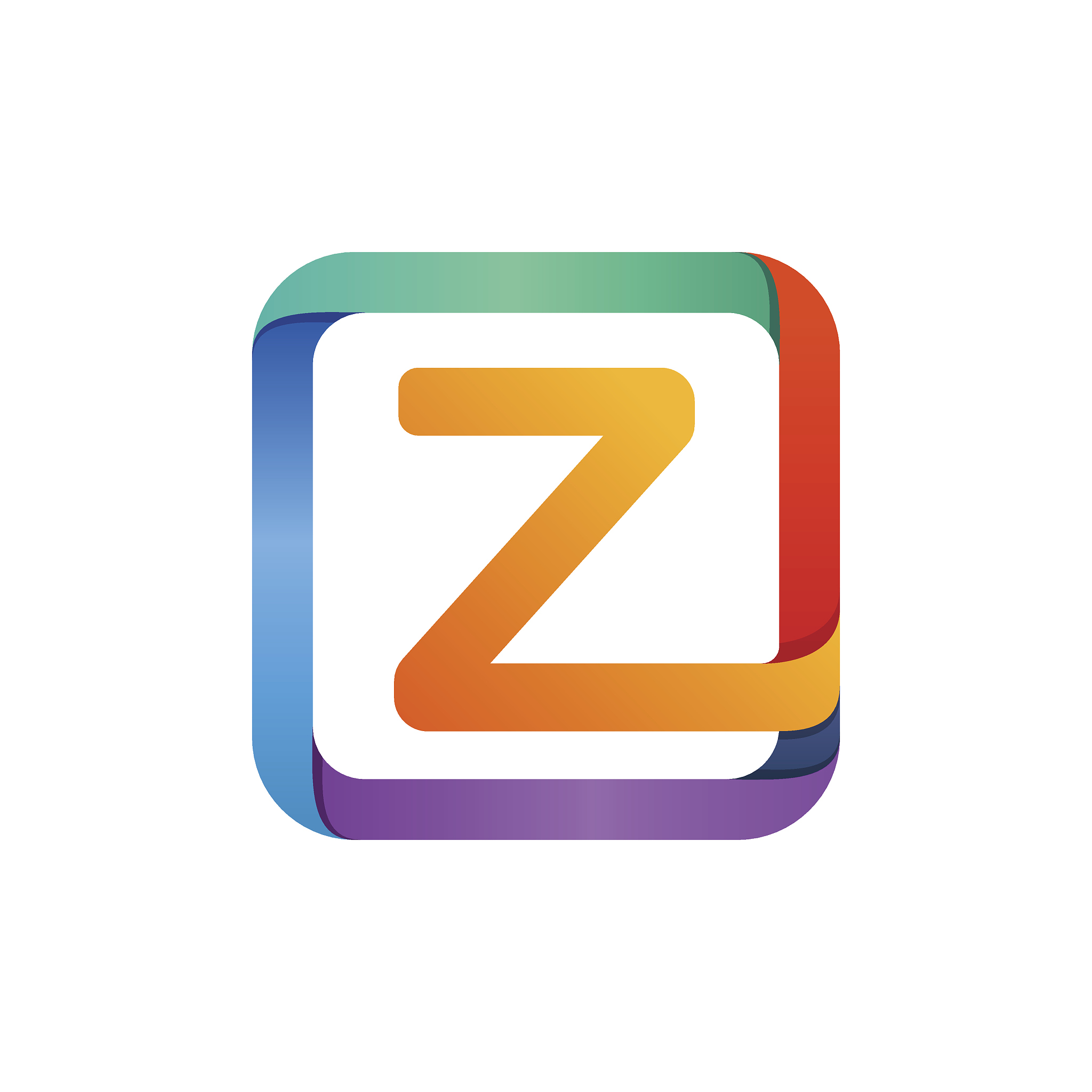 z letter icon in square.
