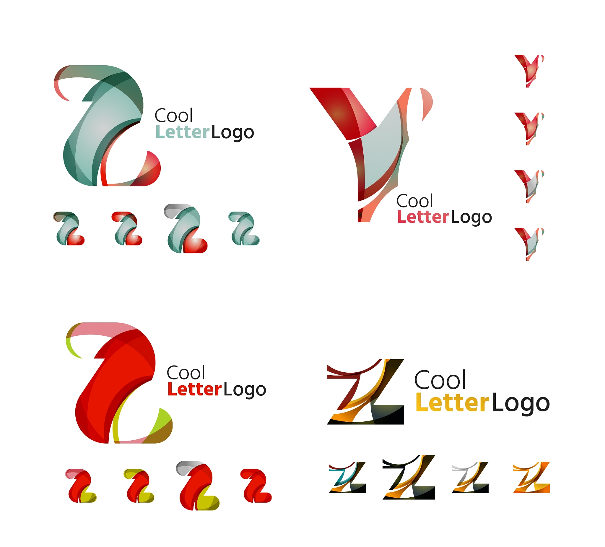 letter business emblem collection