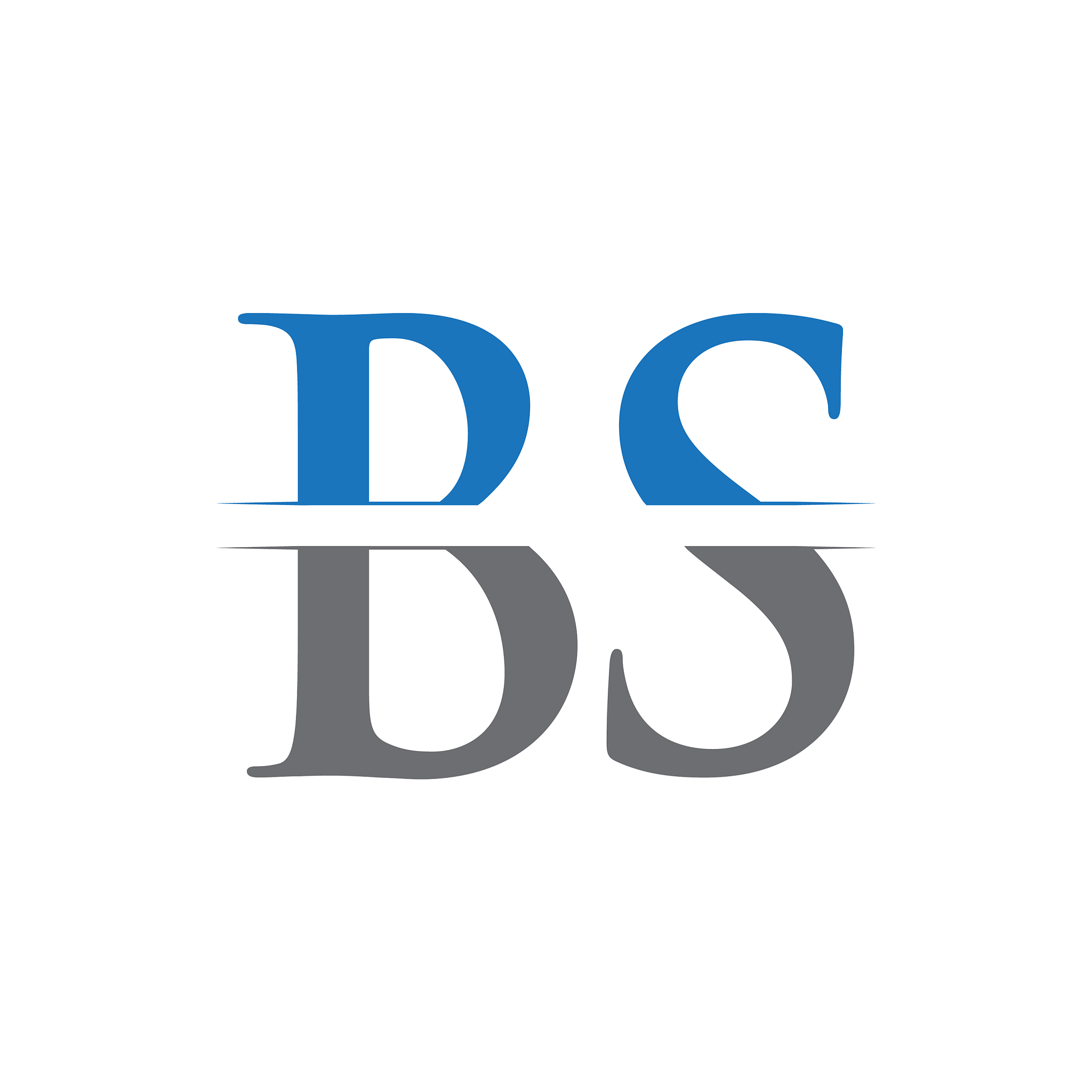 initial bs letter logo with creative modern