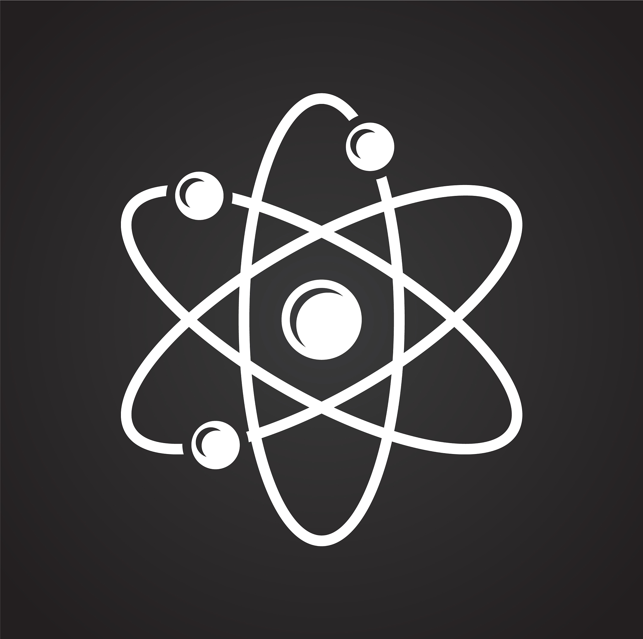 molecule icon on background for graphic and web