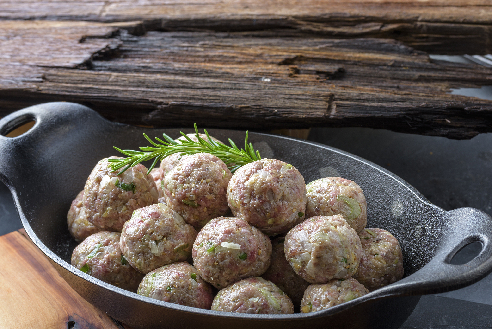 raw meatball