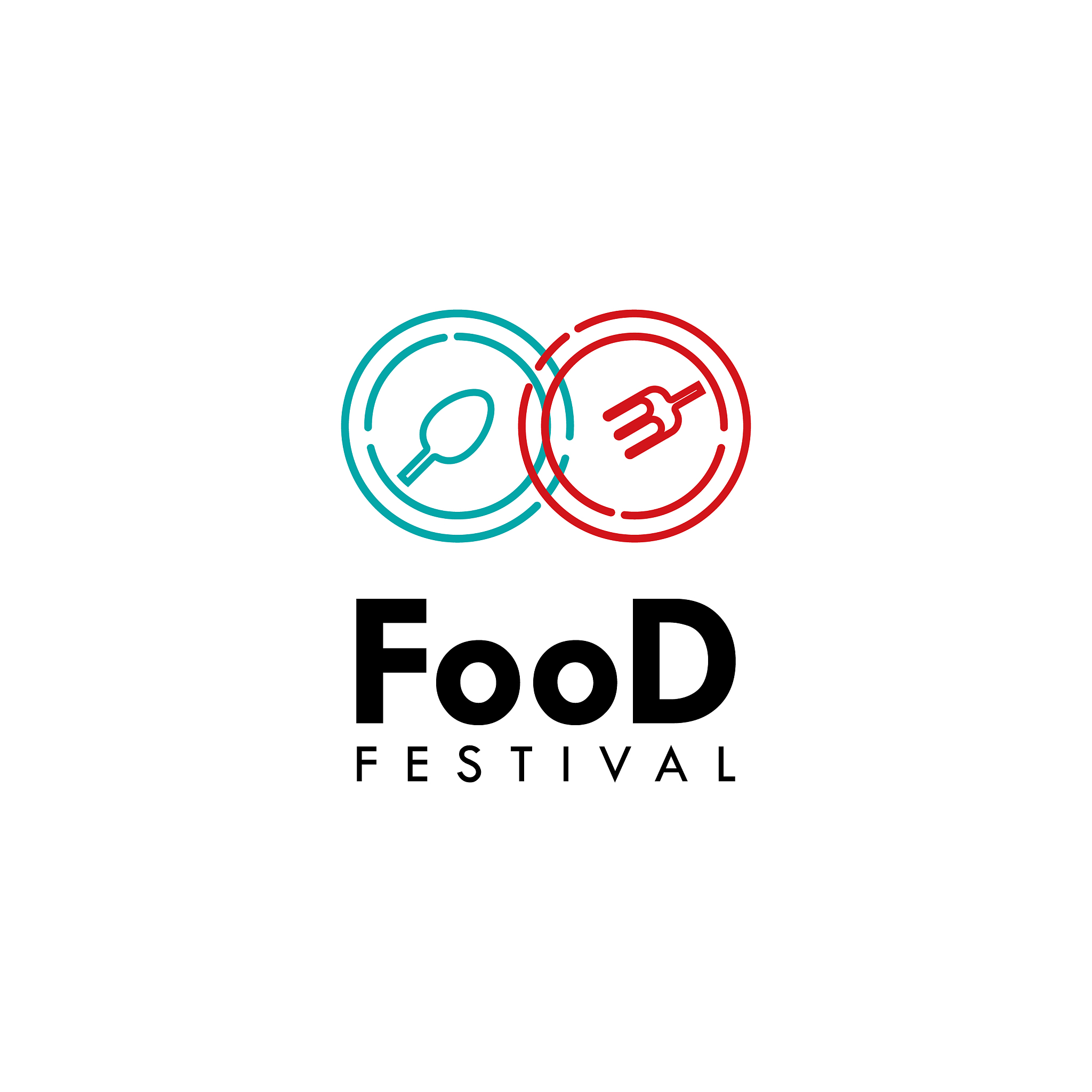 food festival logo template design