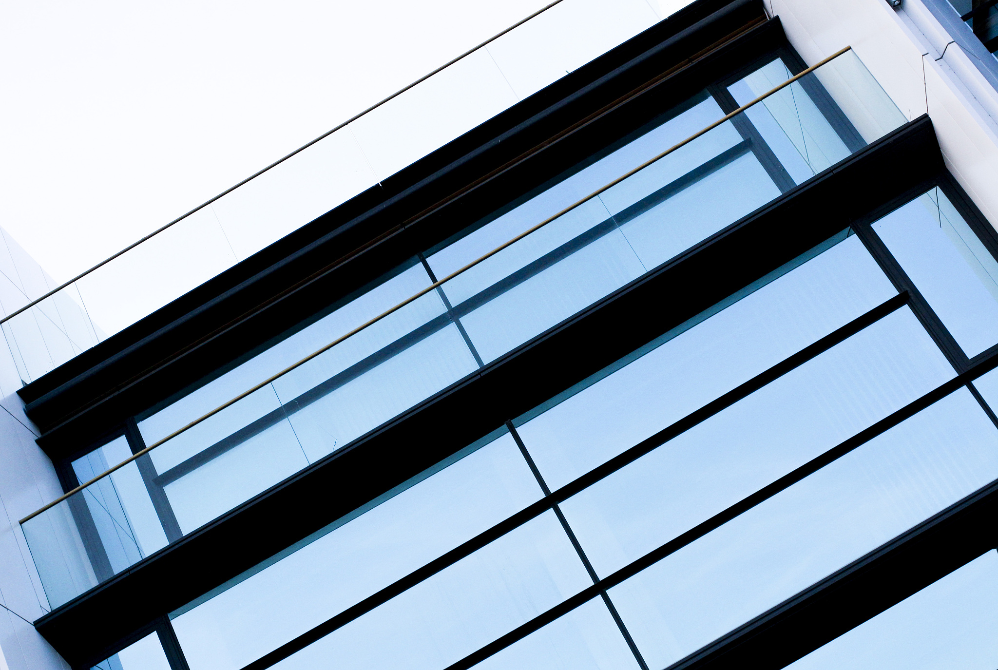 wall of a building of modern architecture