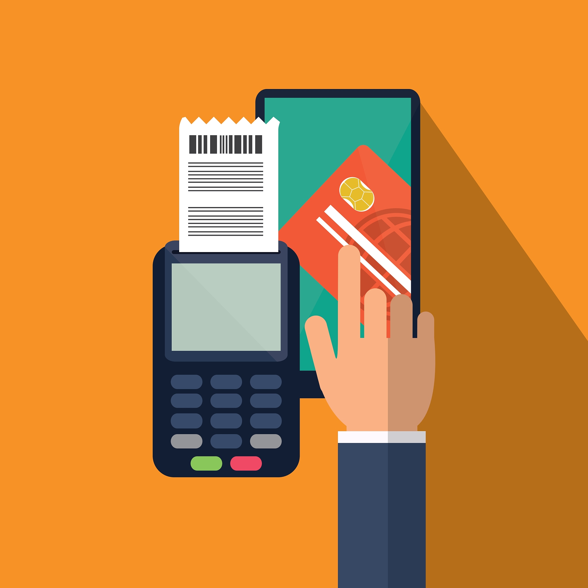 smartphone of payment online design