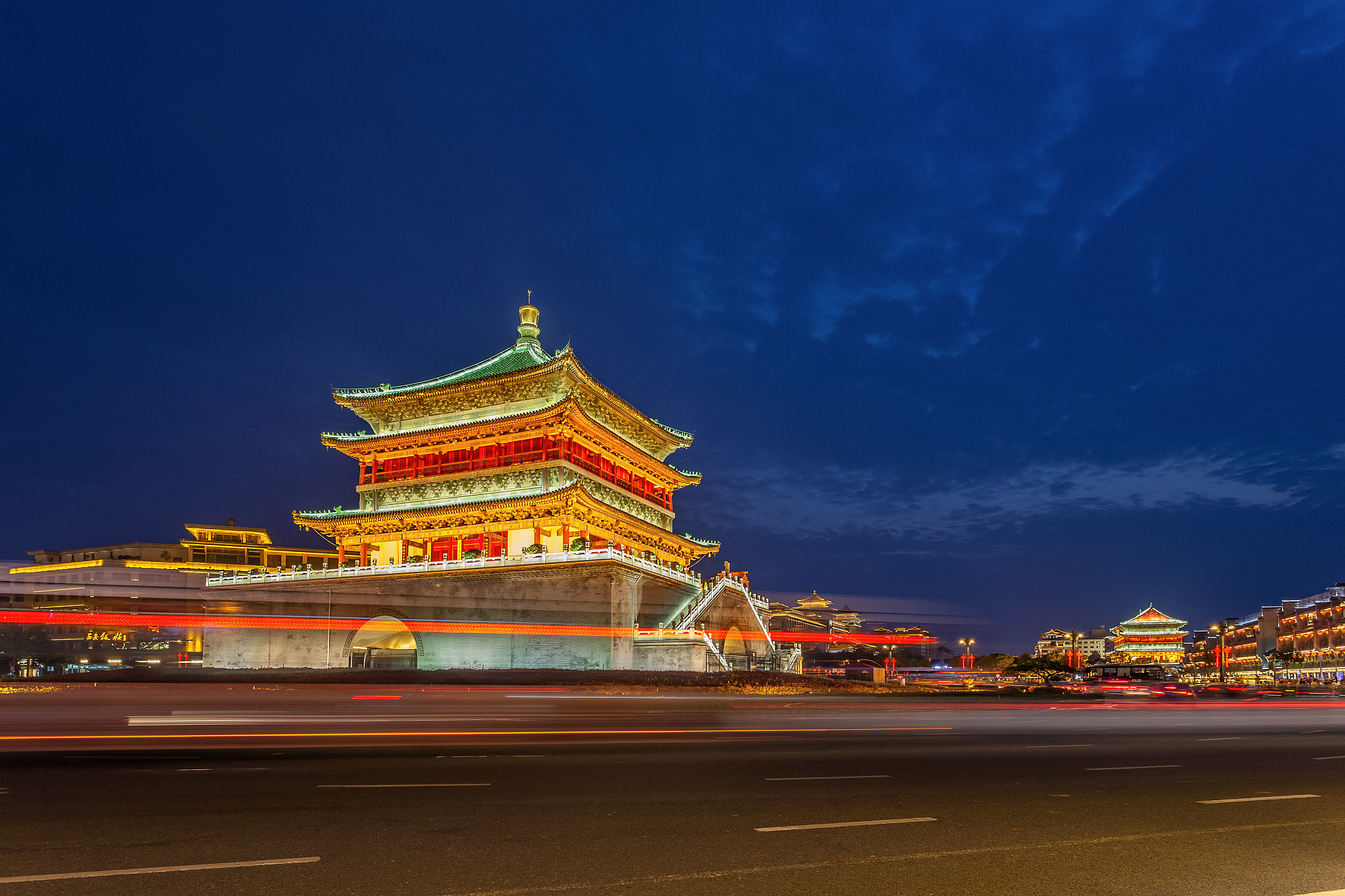 西安钟楼夜景