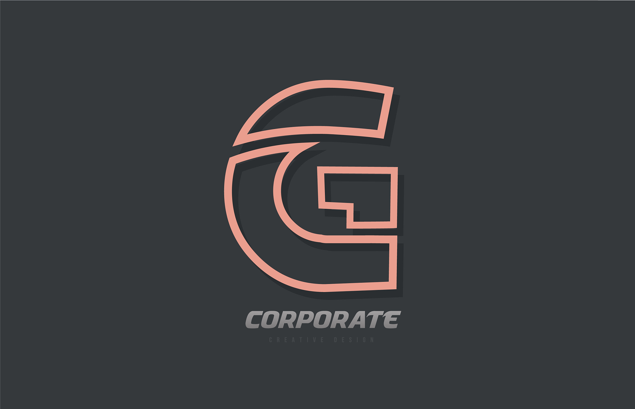 g alphabet letter line company business brown