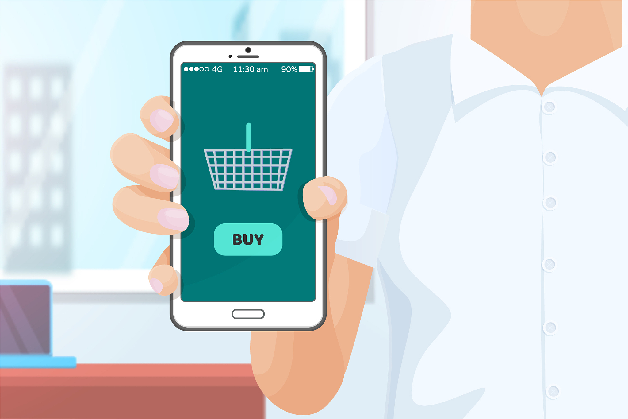buy online shopping with help of phone