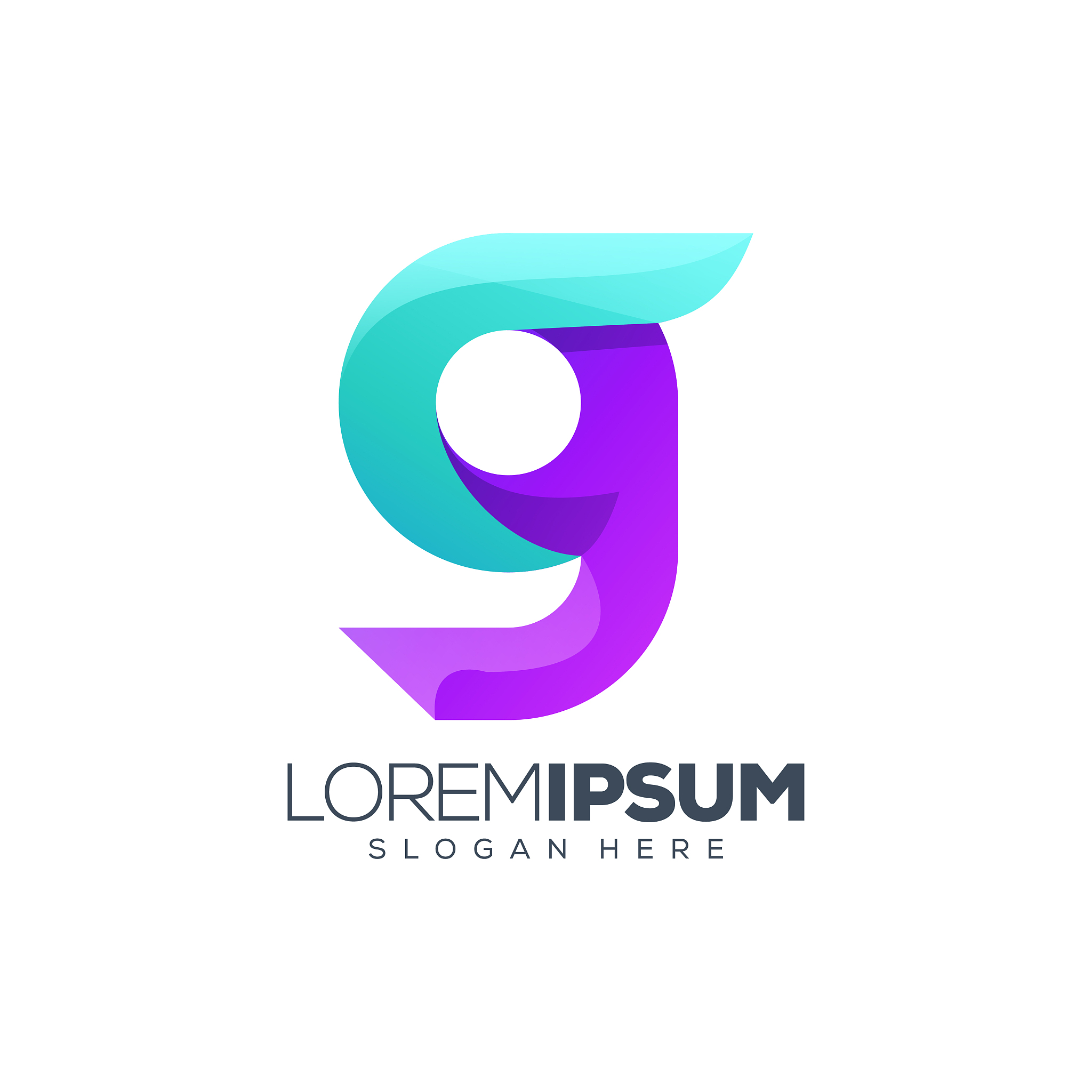 letter g logo design vector illustration