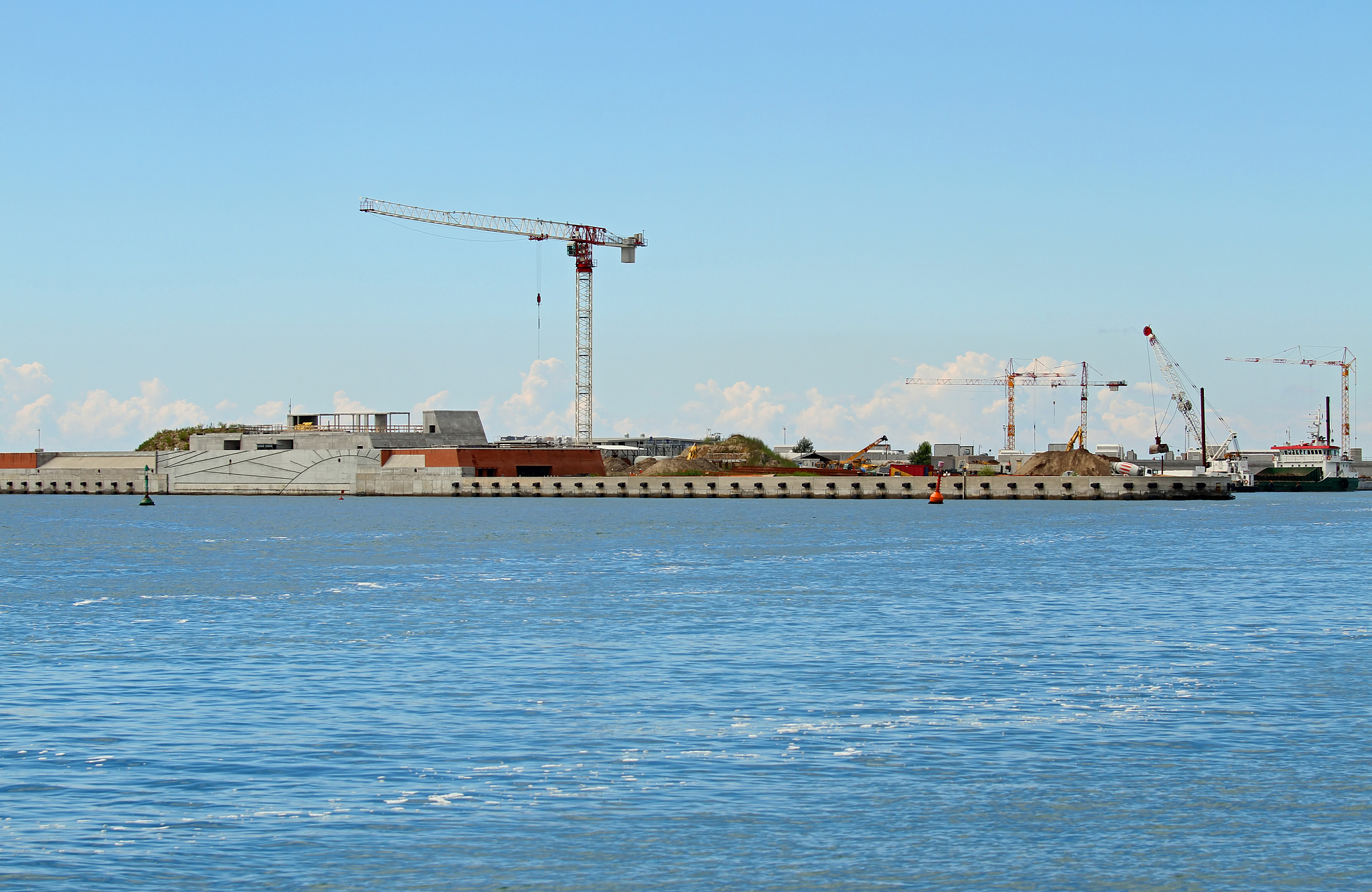 great building site on the seashore for the construction
