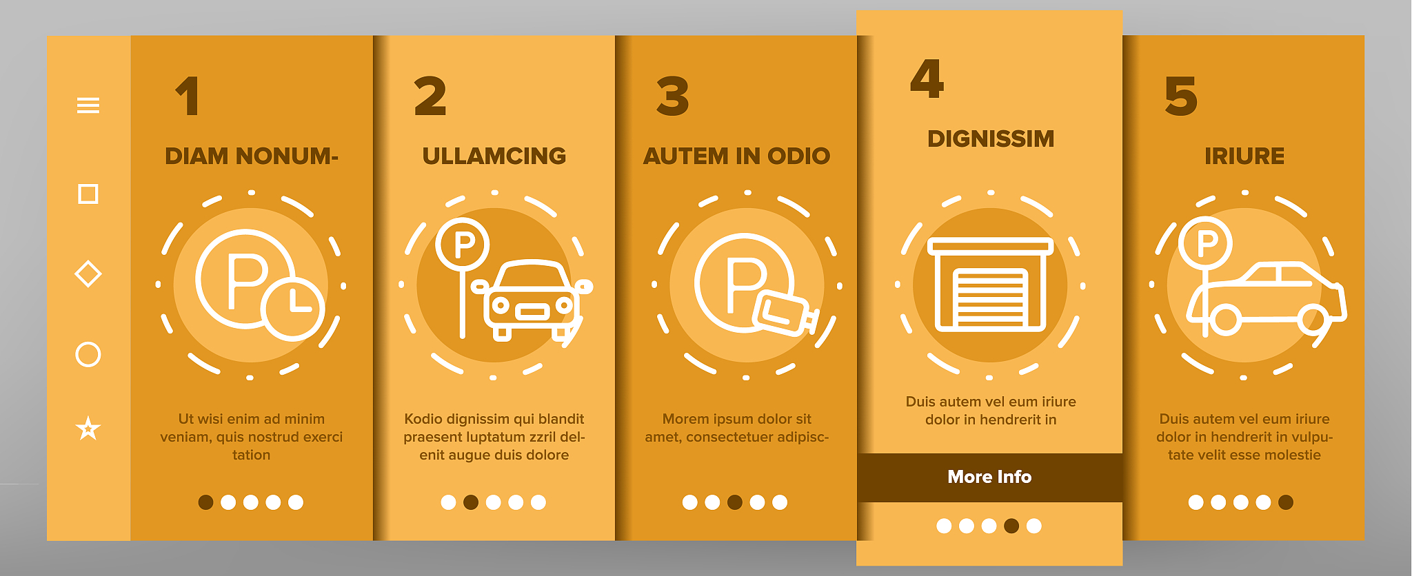 parking onboarding vector