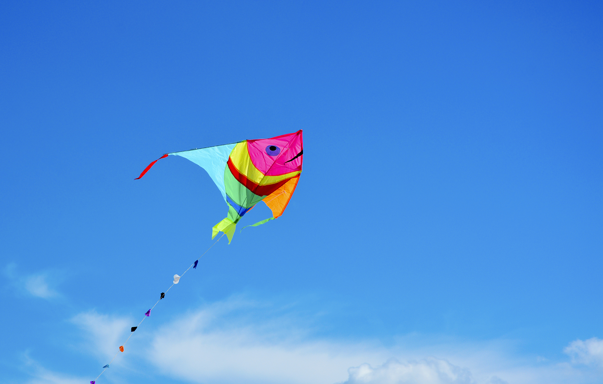kite over blue sky