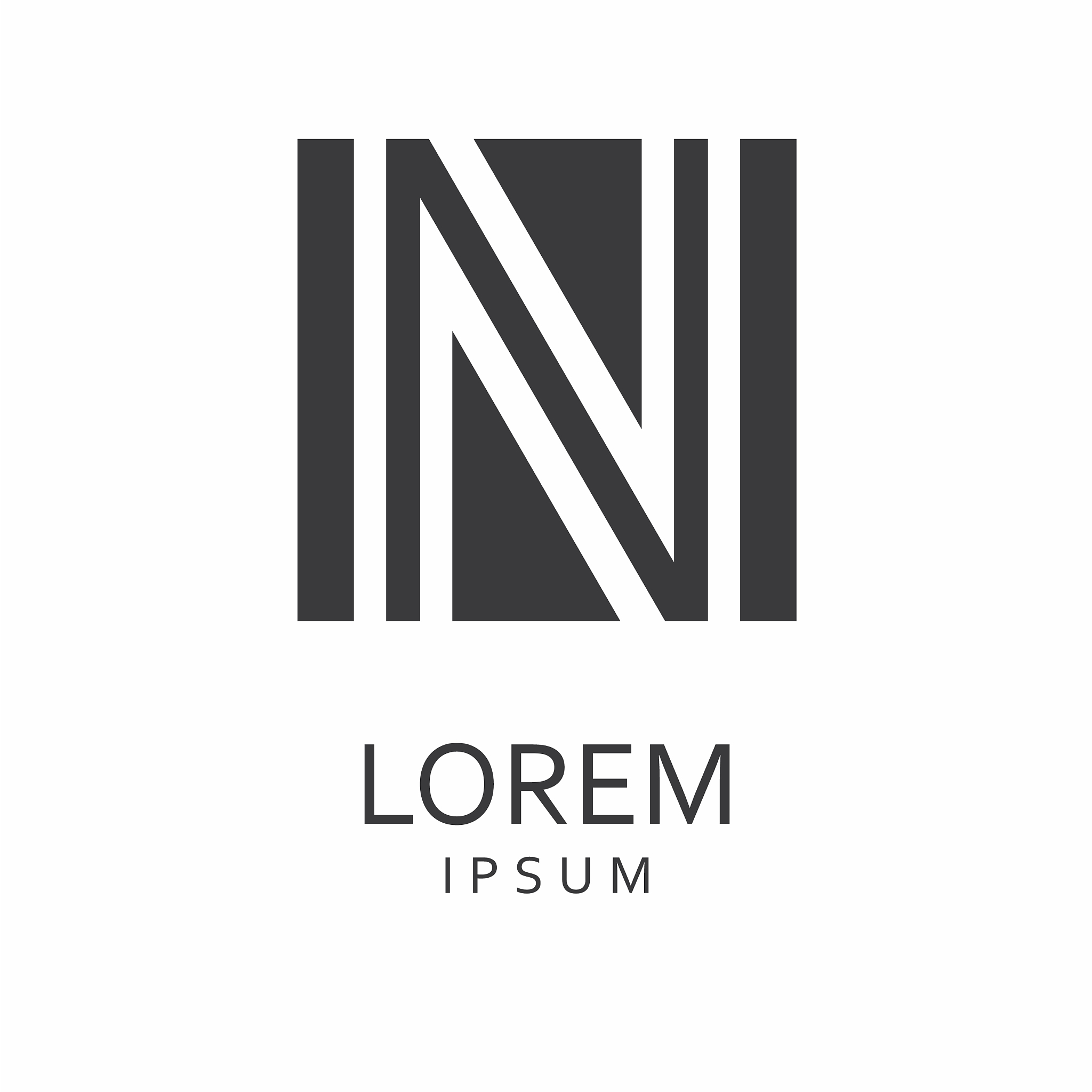 n letter logo icon