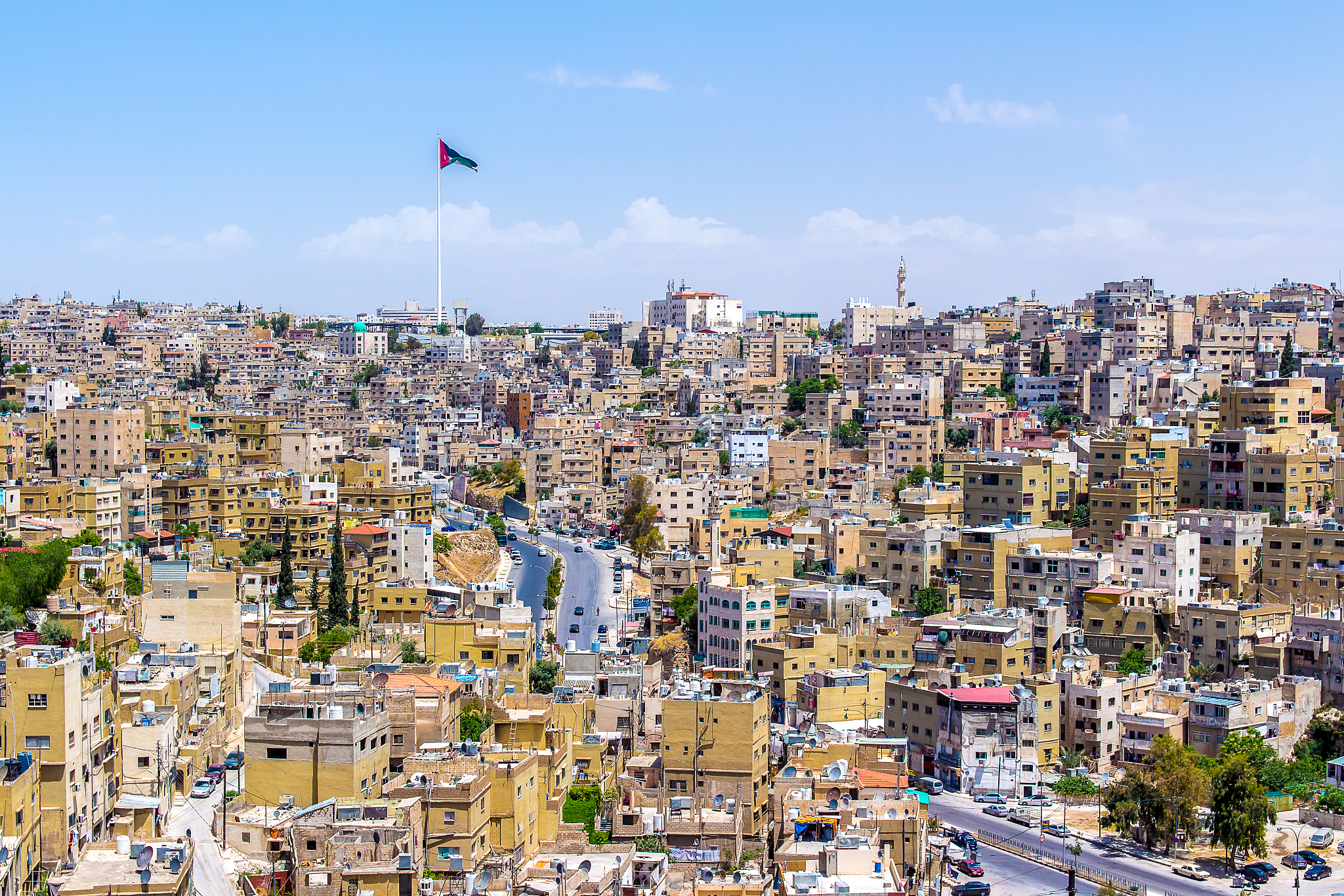 panoramic cityscape of amman