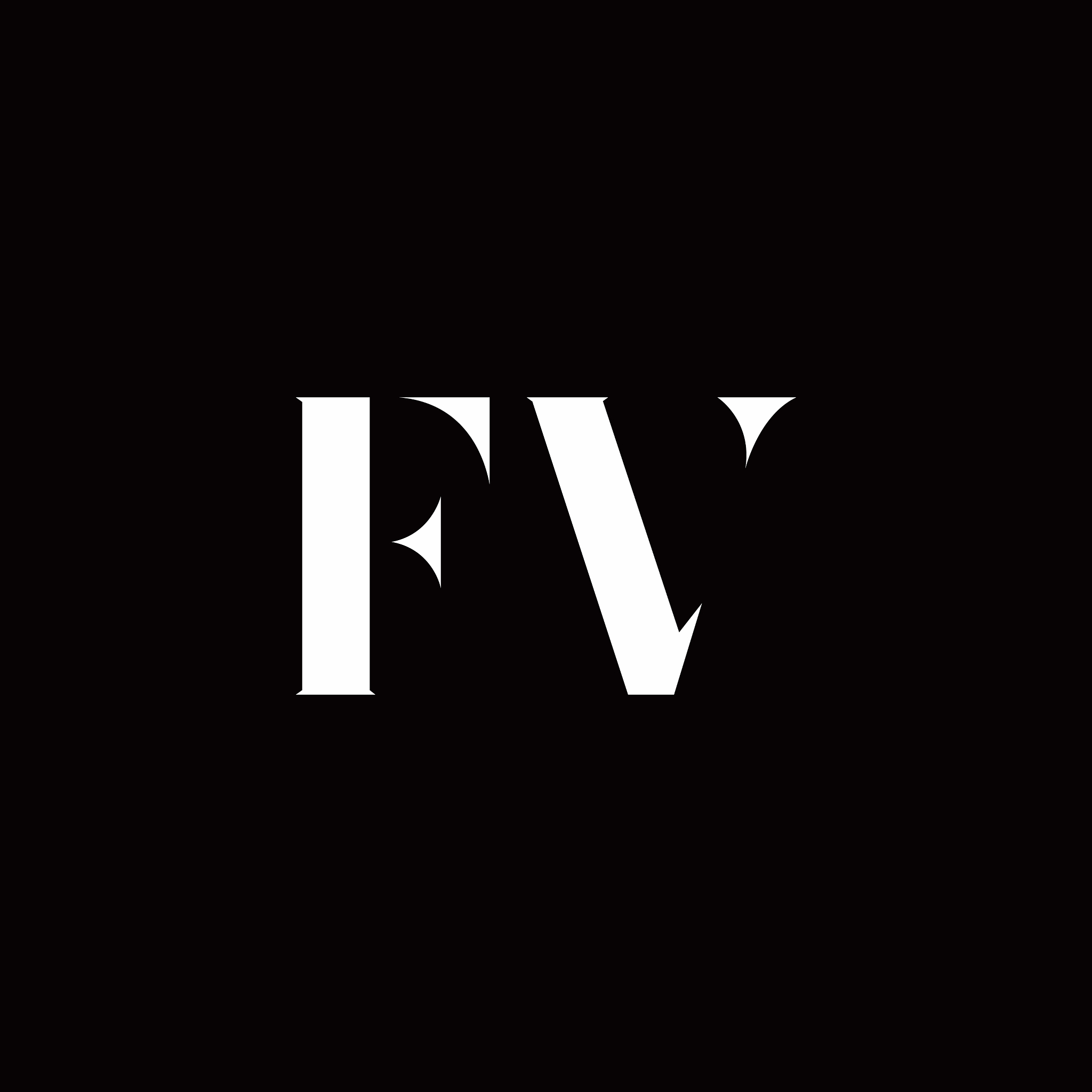 fv logo letter initial logo designs template
