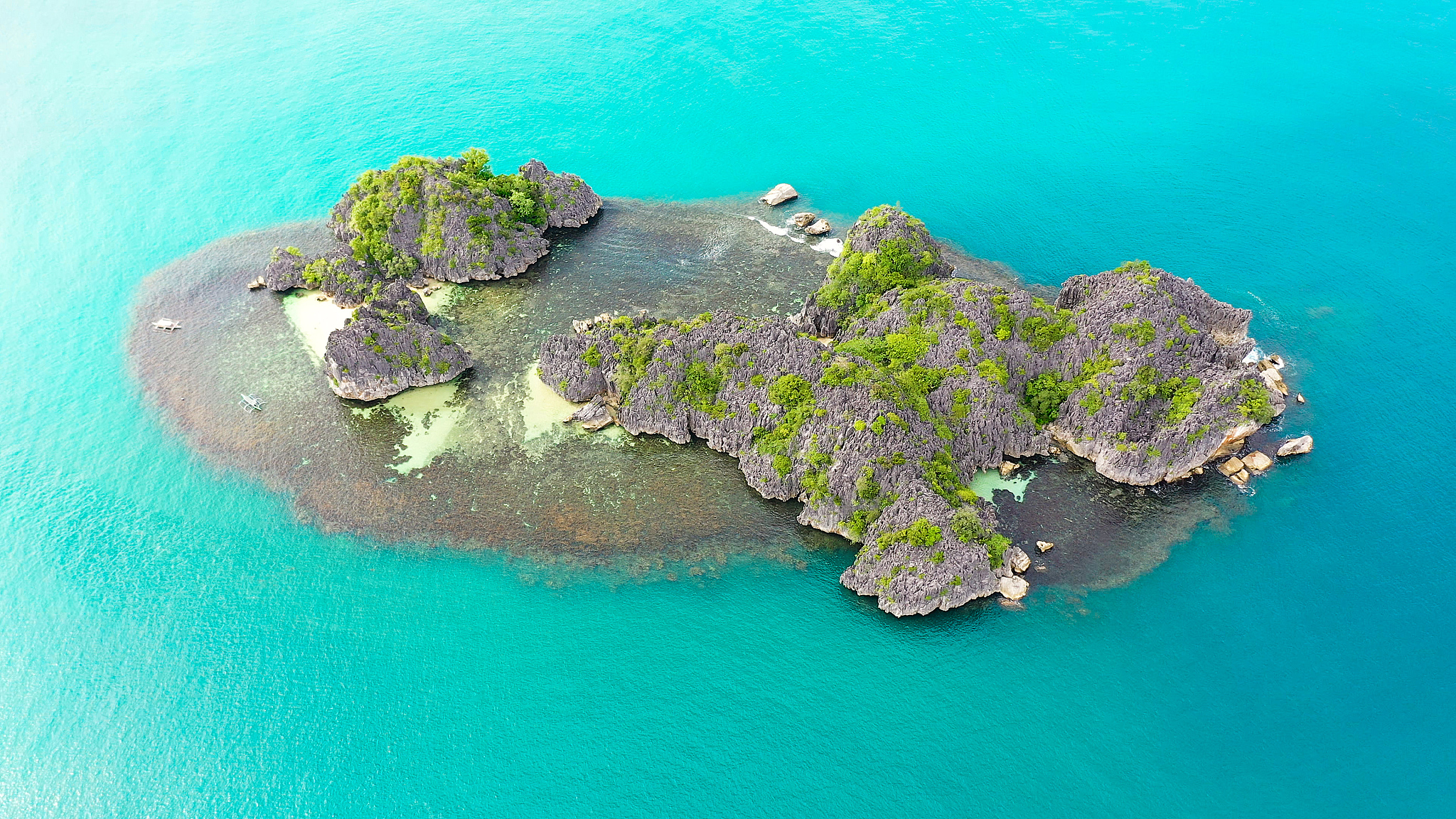 caramoan islands, philippines. summer and travel vacation concep