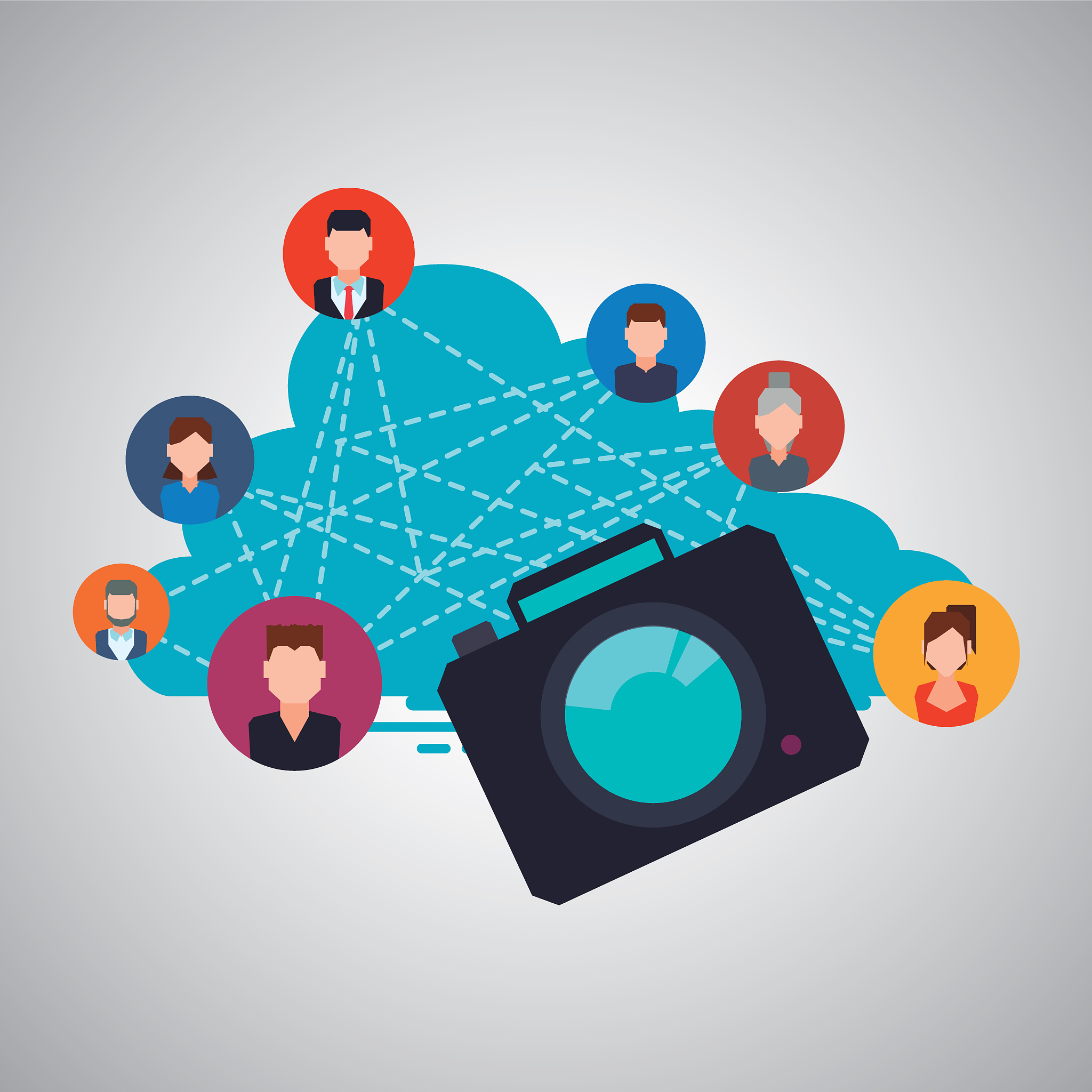 social network design social media icon isolated