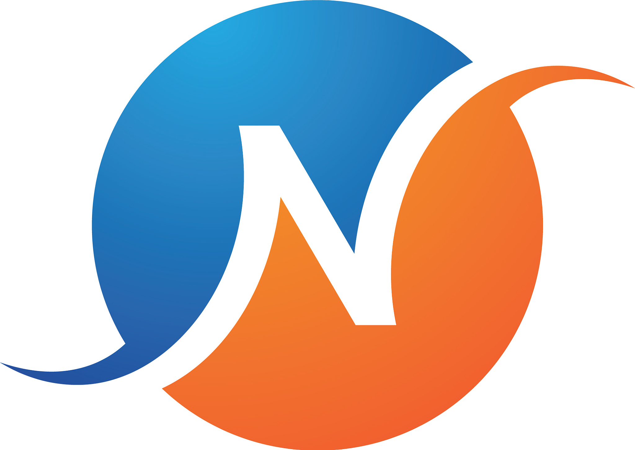 n letter logo template icon