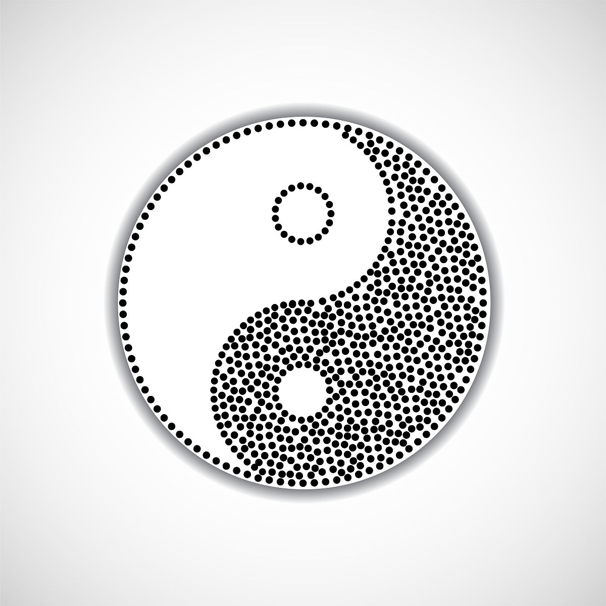用字符画一个太极