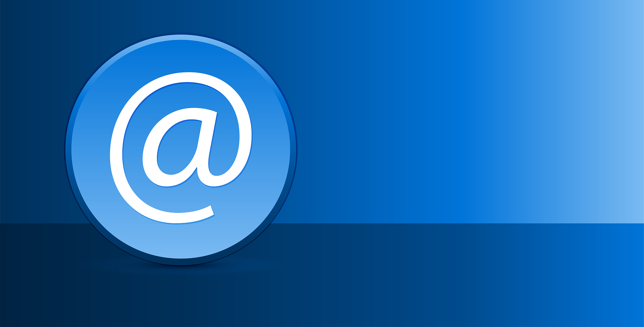 email address icon glassy modern blue button abstract background