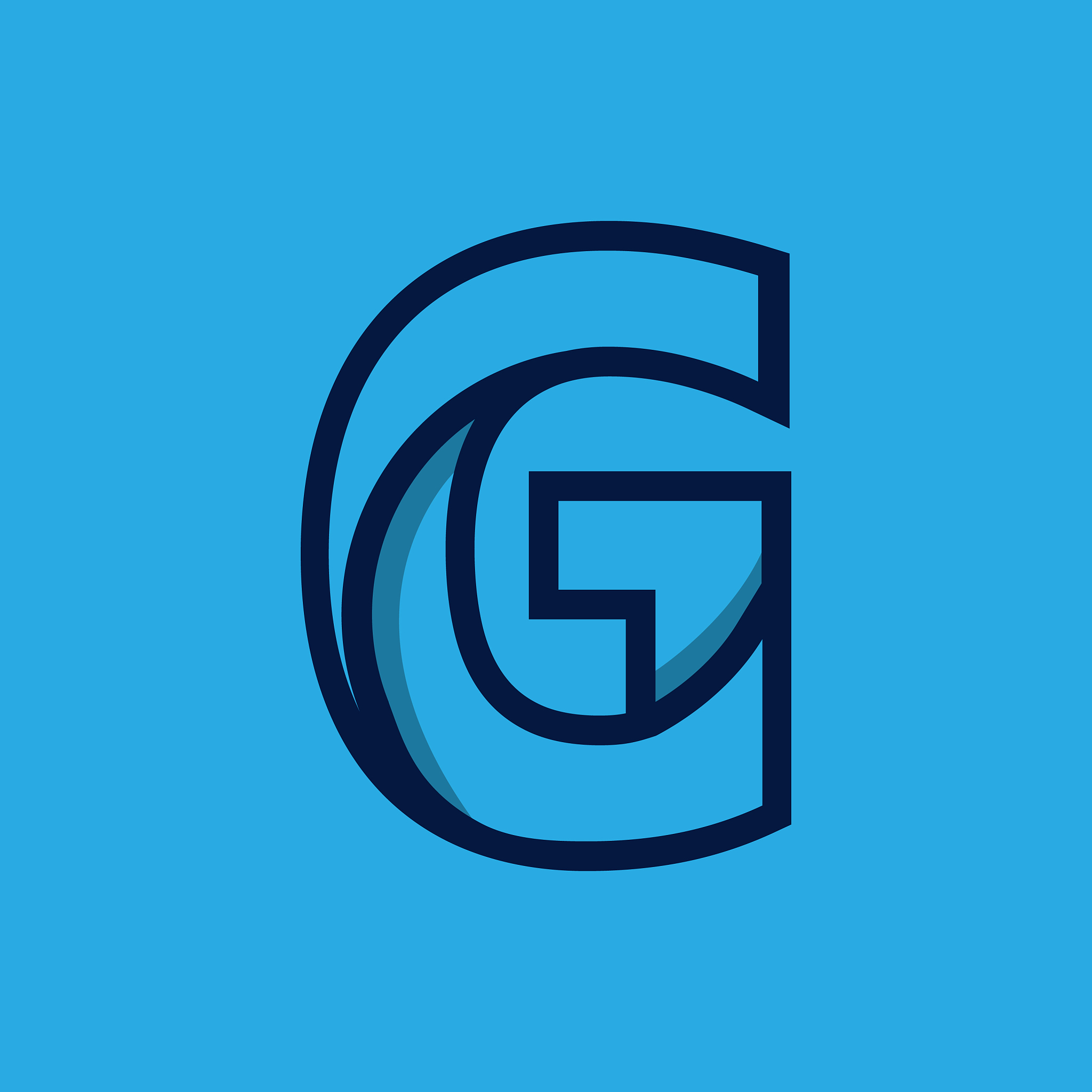 initial letter g minimalist logo template