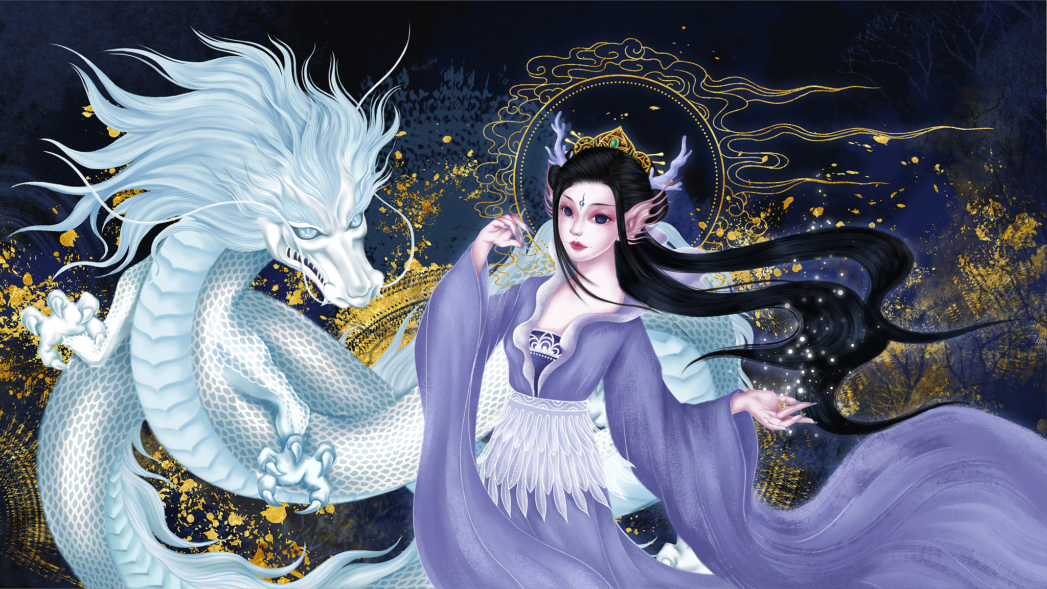 东海帝王复活传说：敖广与龙女的故事