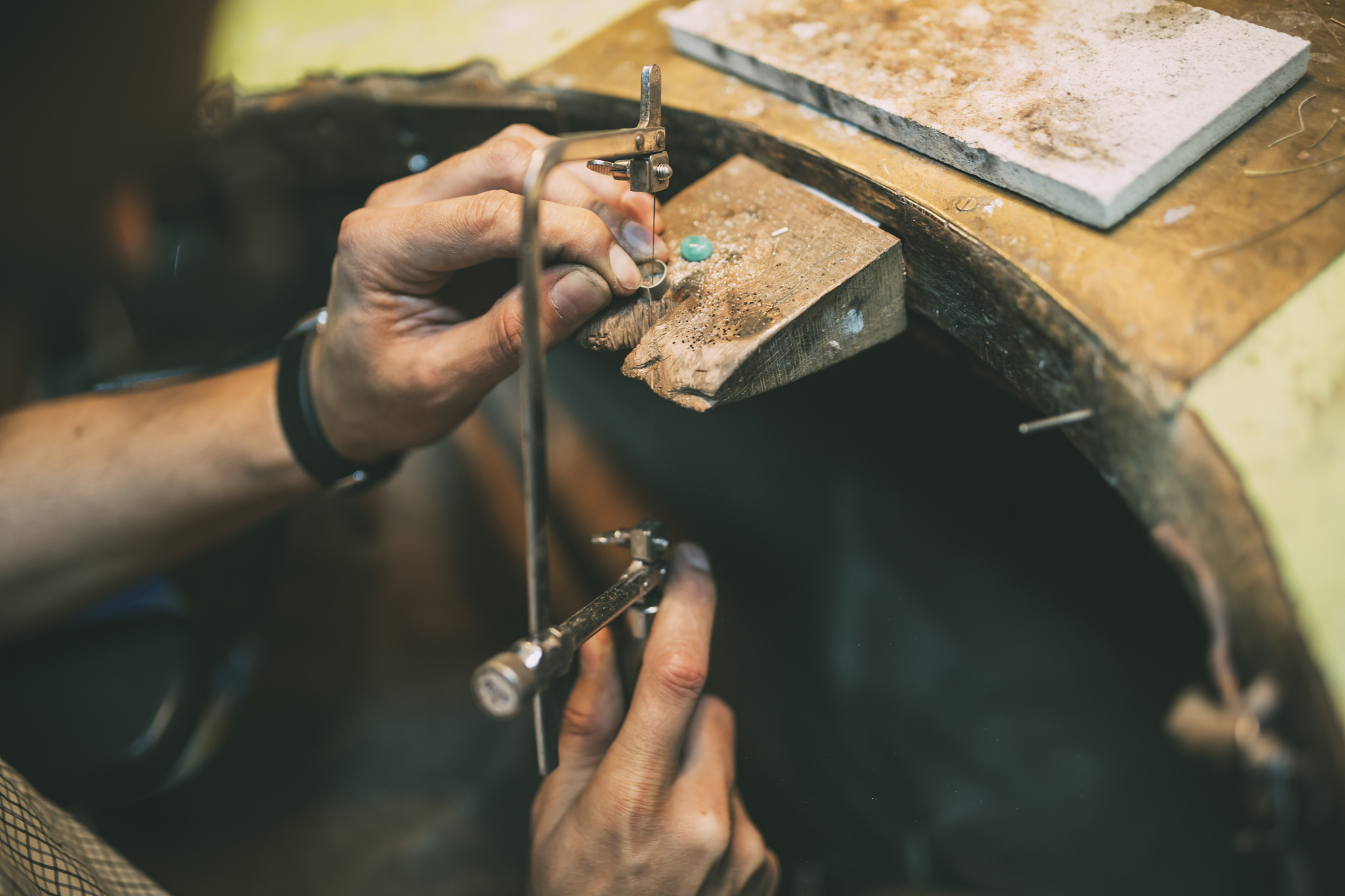 jeweler crafting jewelry