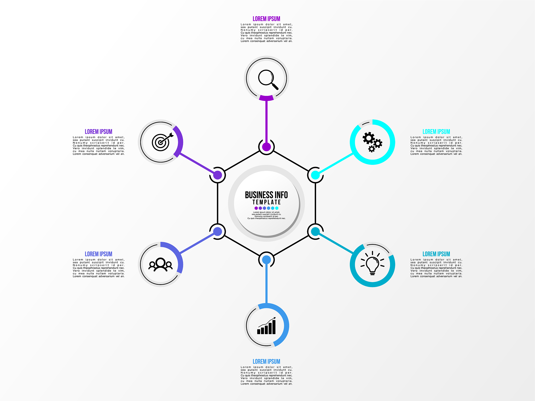infographic design template with options steps