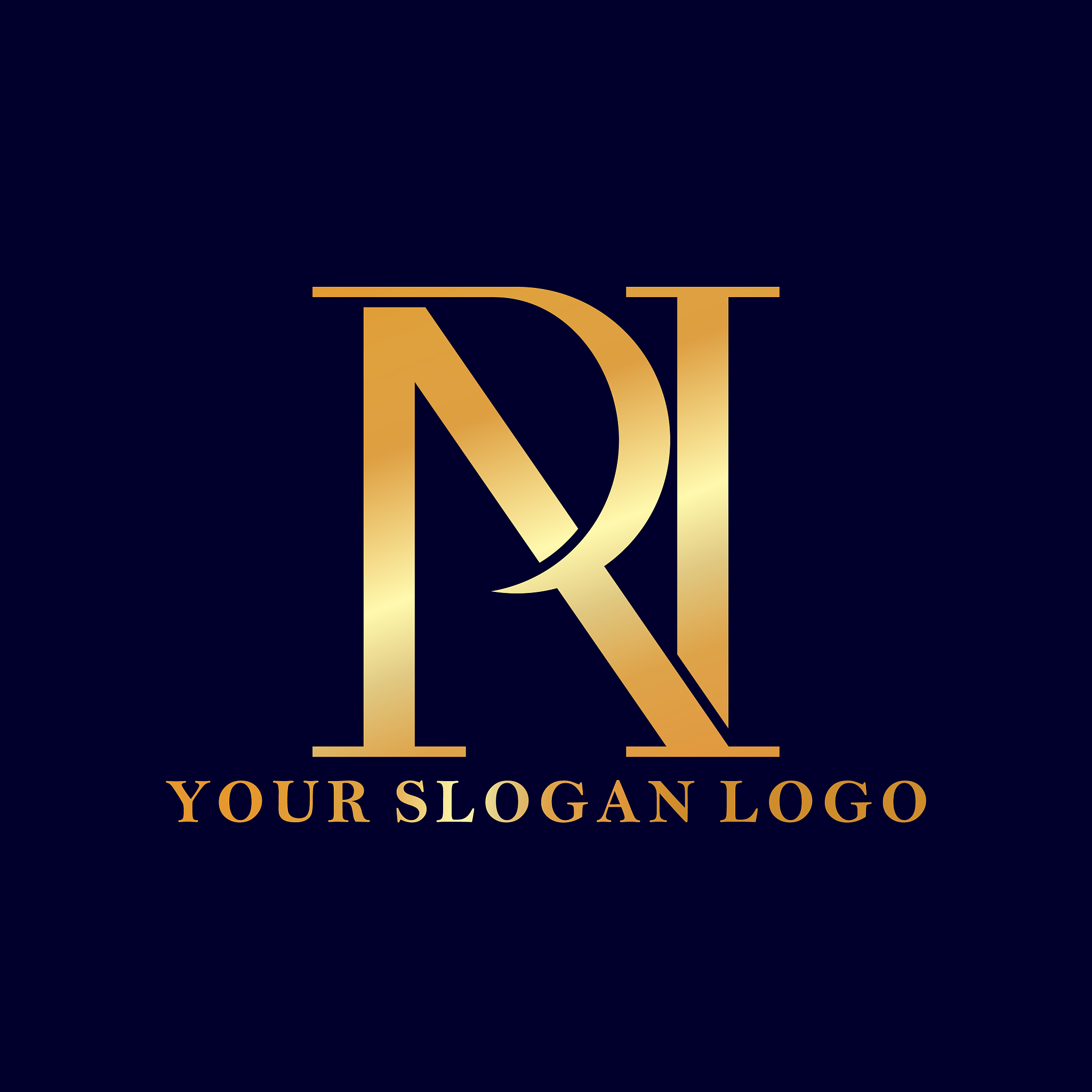 logo letter r and n