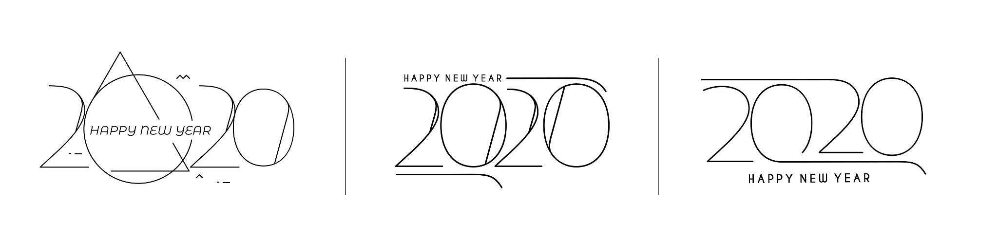 字体,文字,新年前夕,2020,,请柬,事件,贺卡,设计