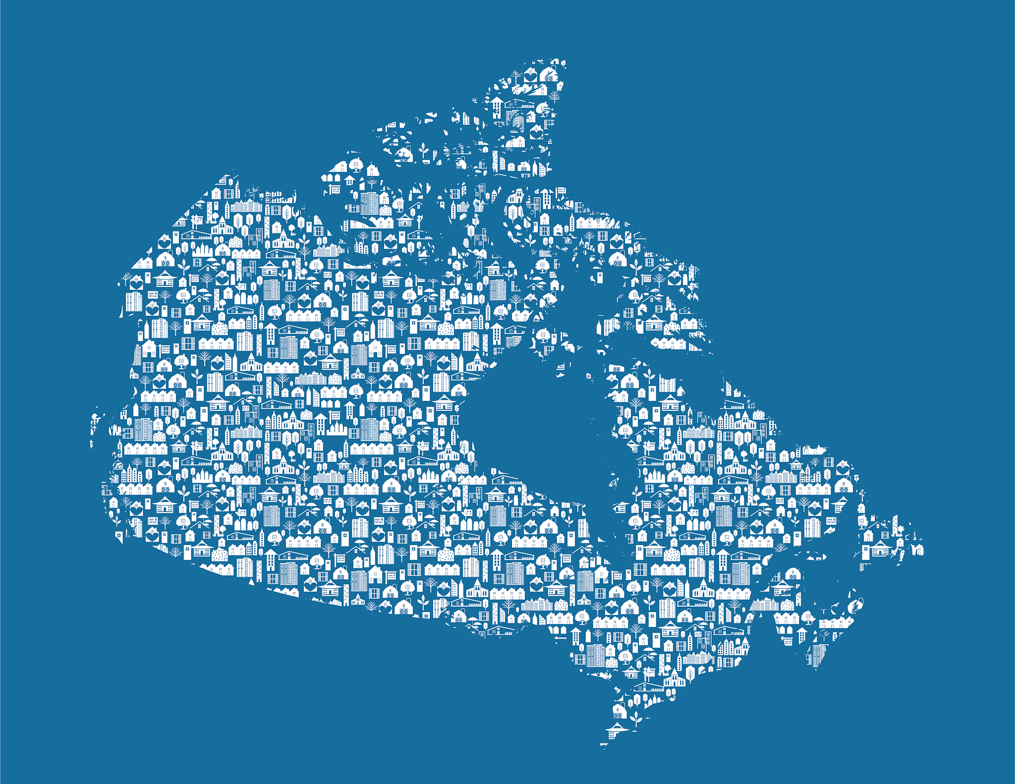 map of canada, real estate concept