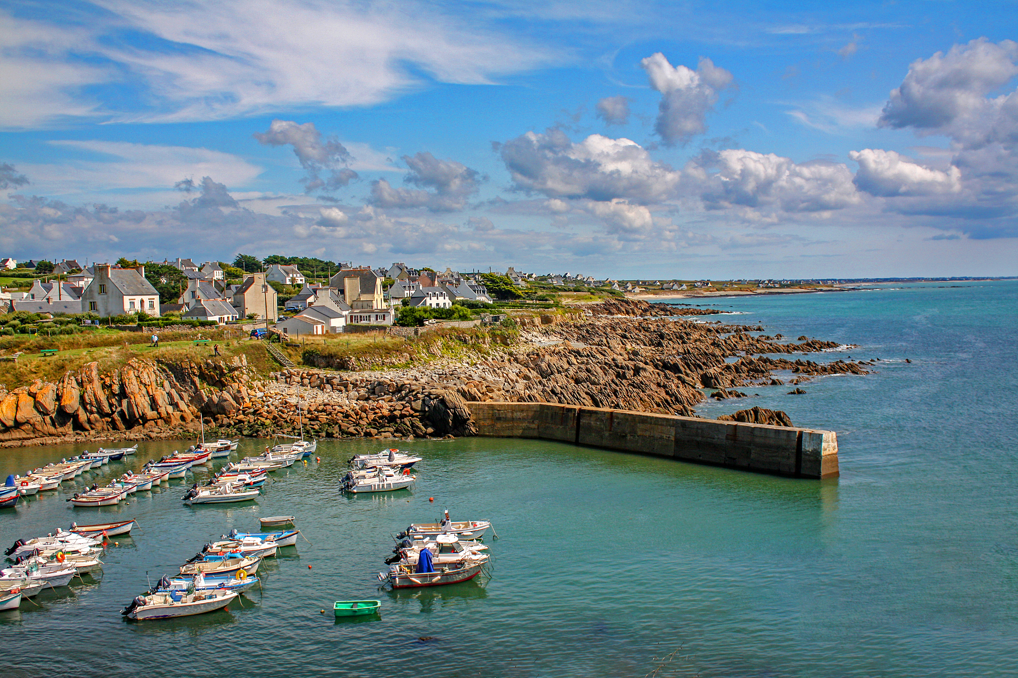plouhinec. port of pors poulhan. finistère. brittany