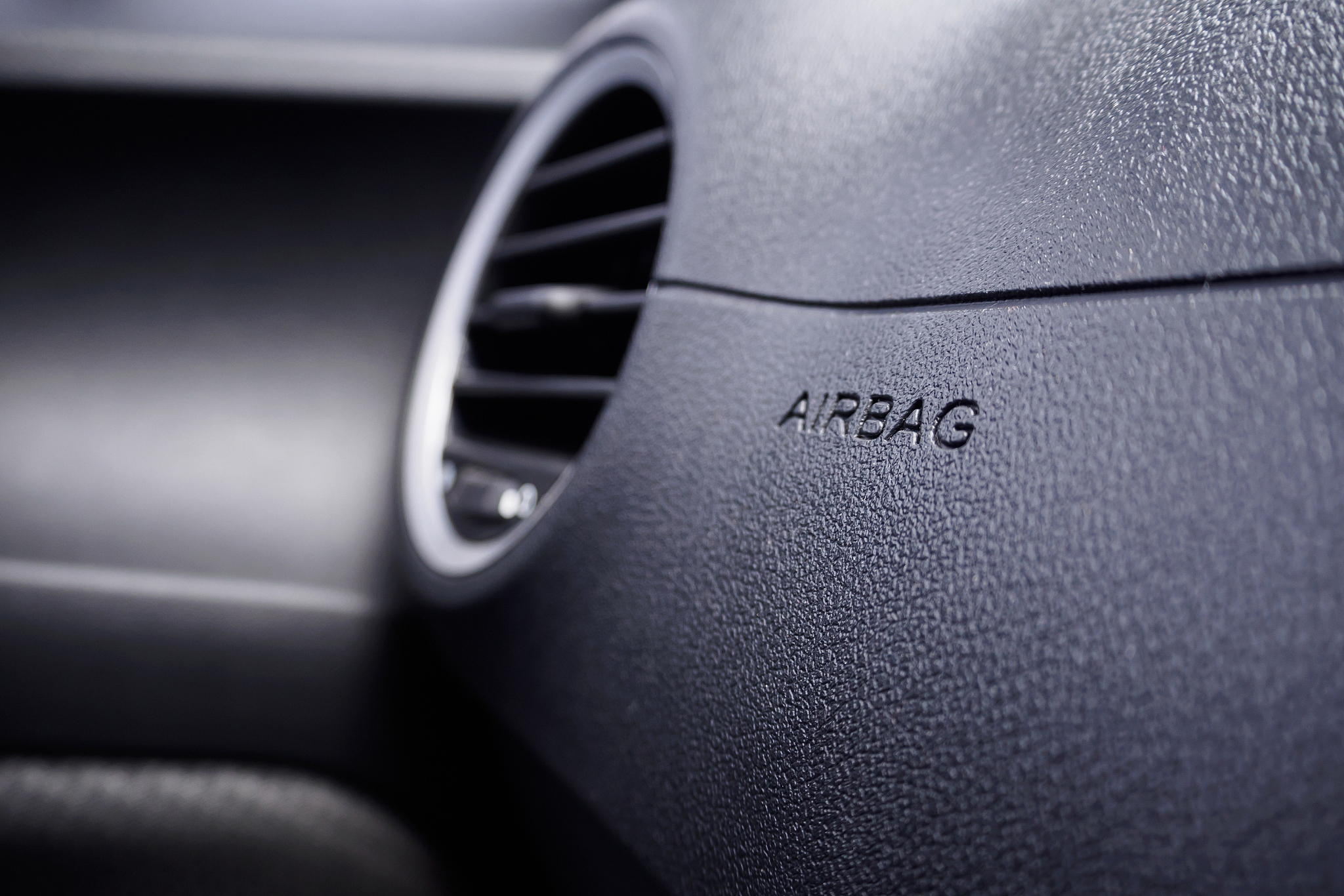 safety airbag sign in the car